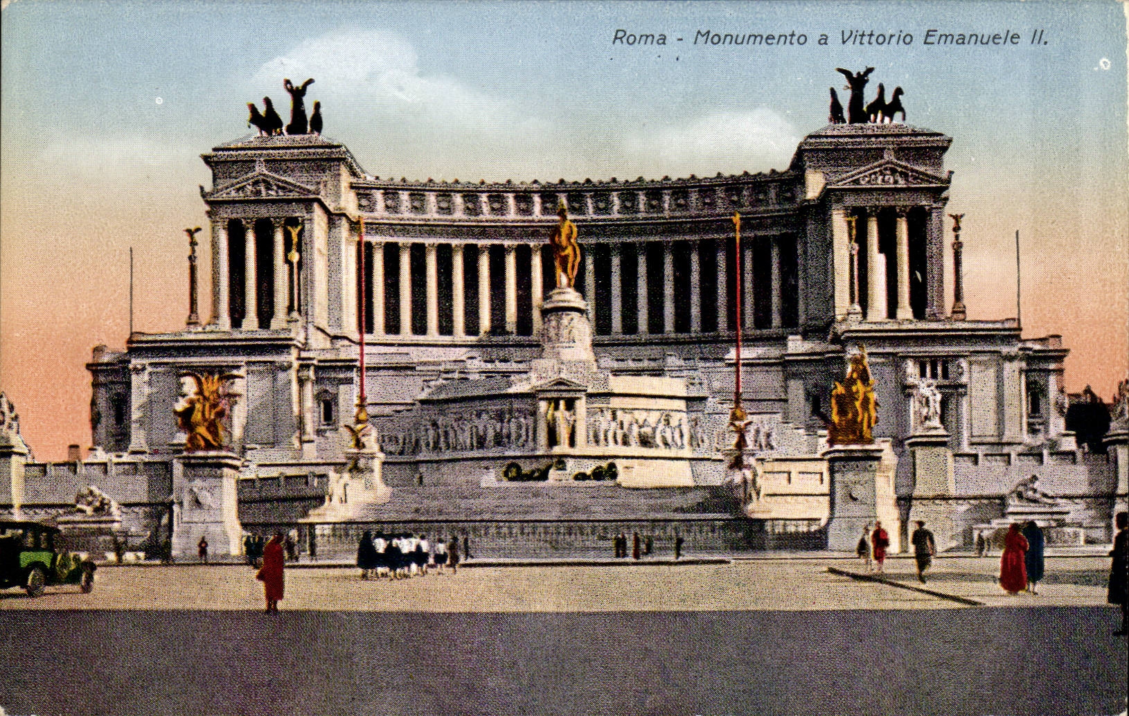 CPA Italien Italien Rom Monumento hat Vittorio Emanuele II