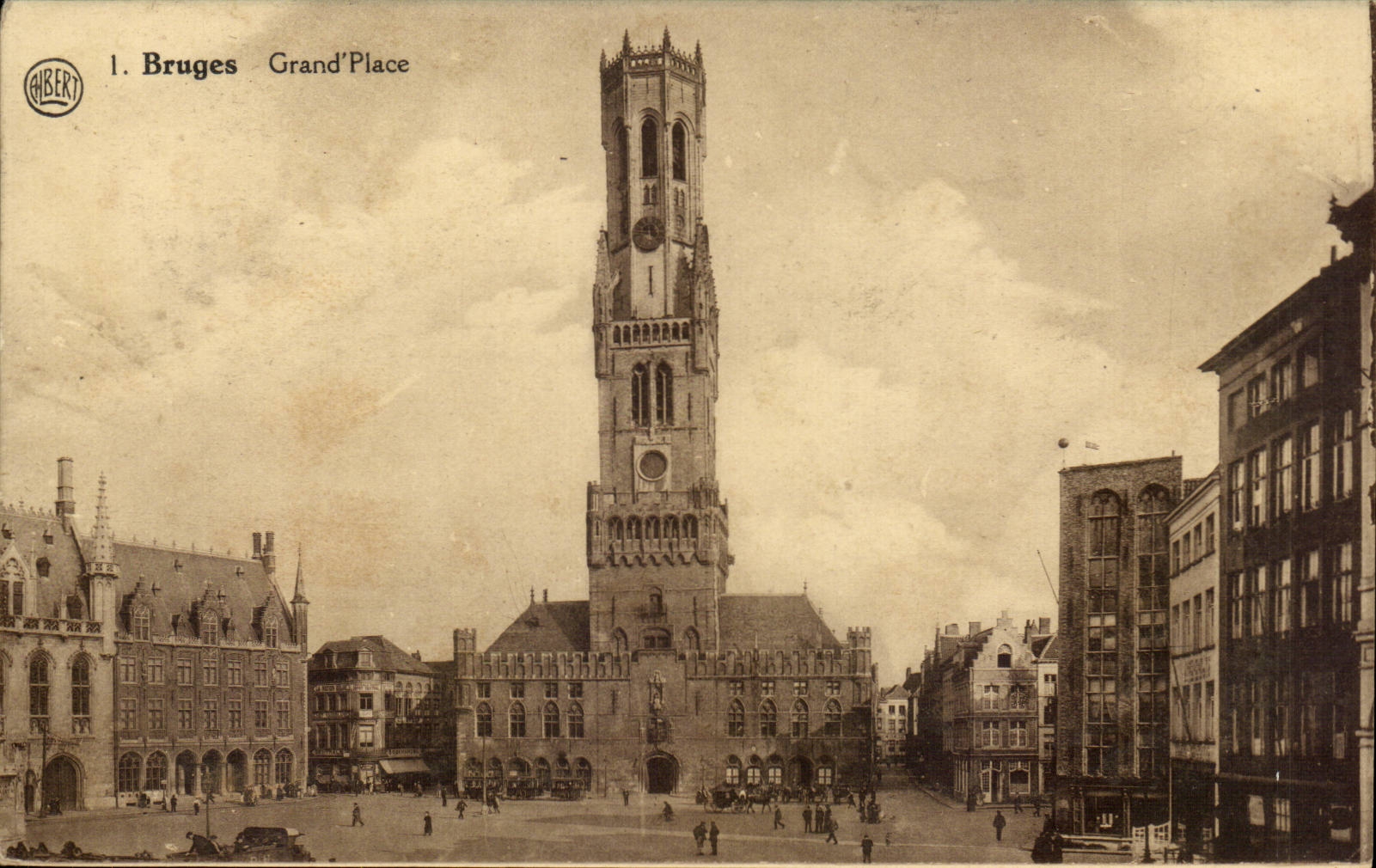 CPA Belgium Bruges Grand places