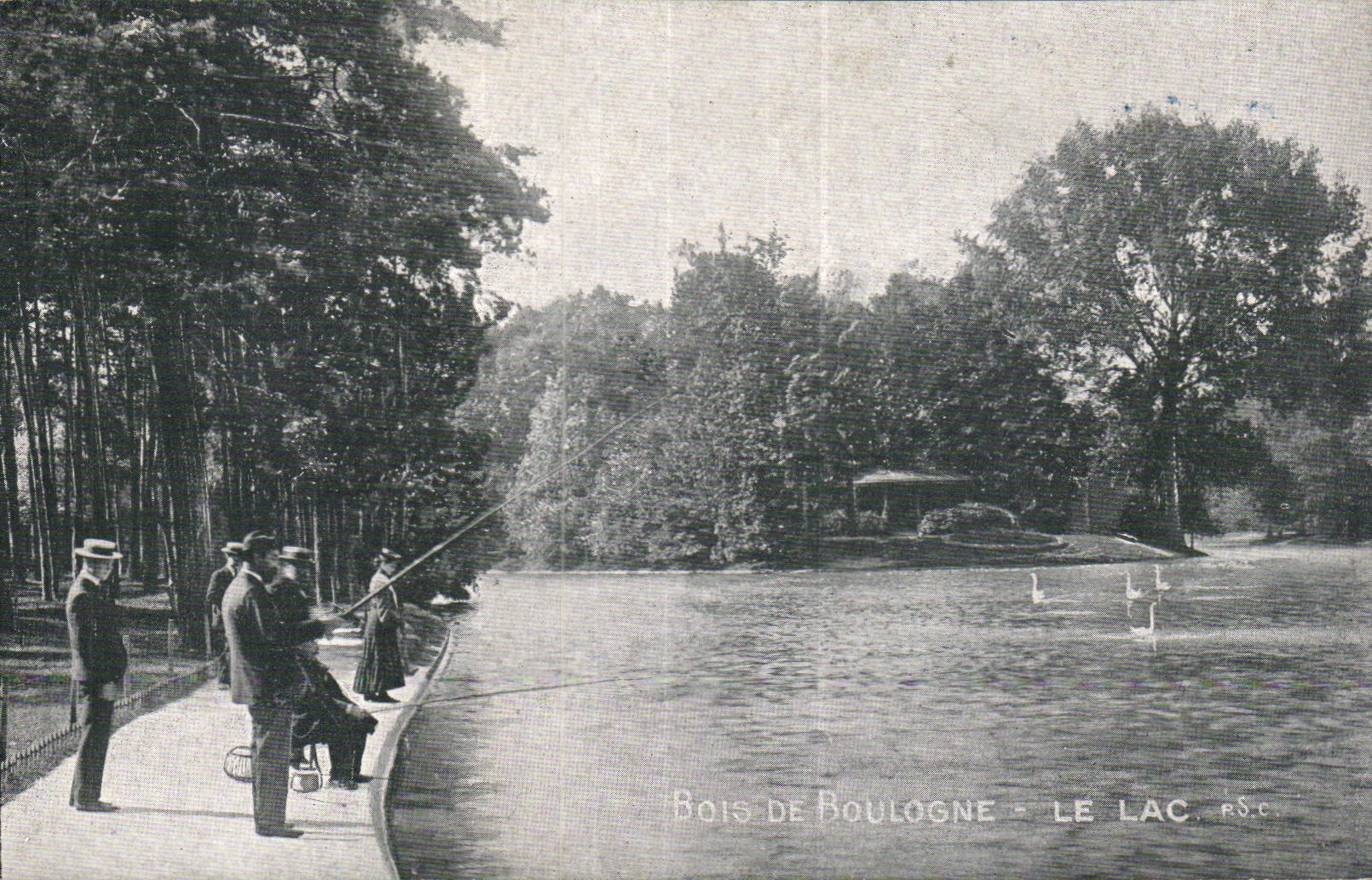 Paris CPA Bois de Boulogne Le lac Pecheurs