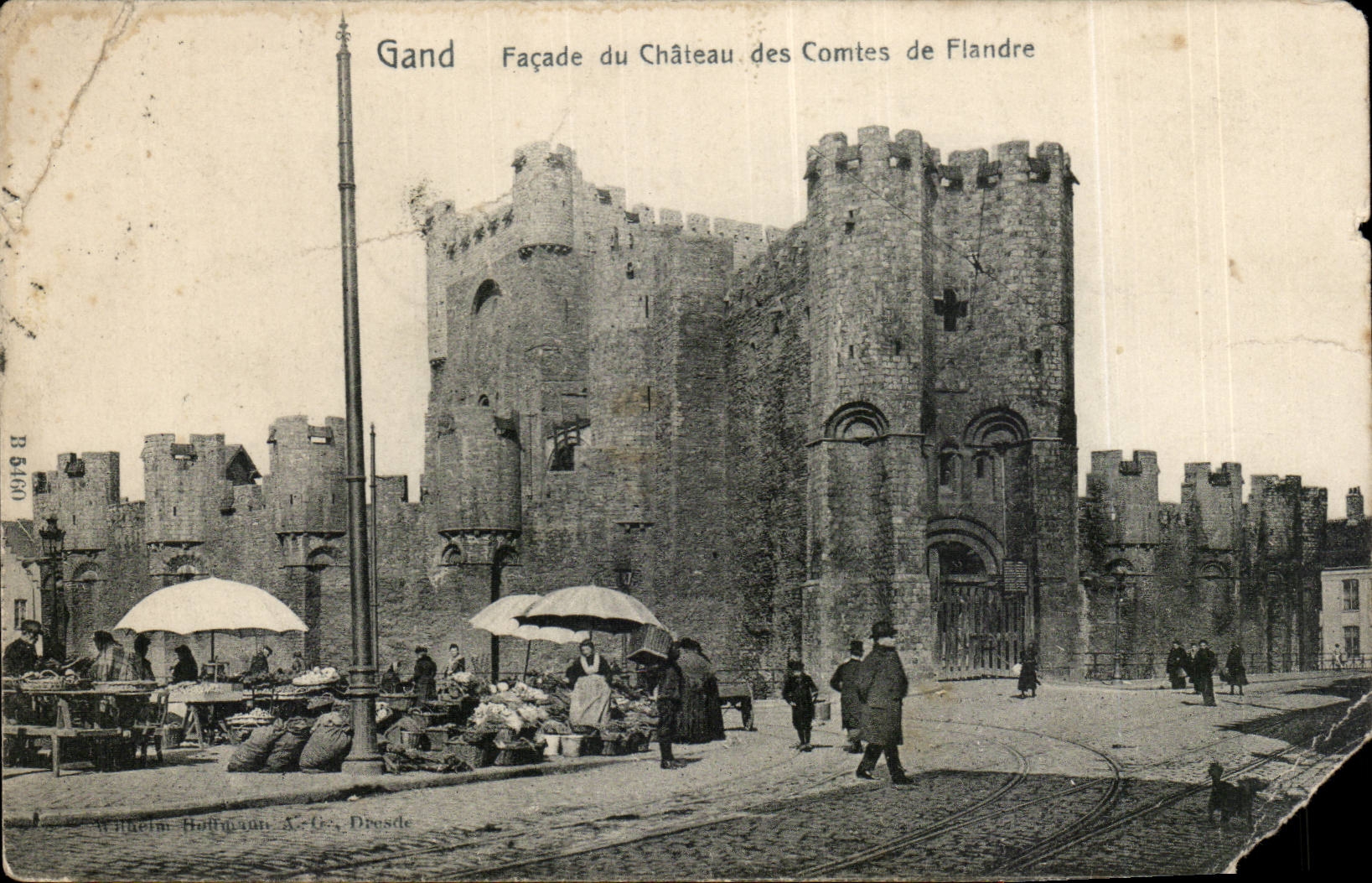 CPA Ghent Frontage of the castle of the counts de Flande