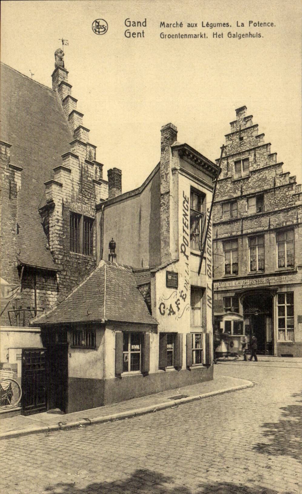 CPA Belgium Ghent Market with vegetables the bracket