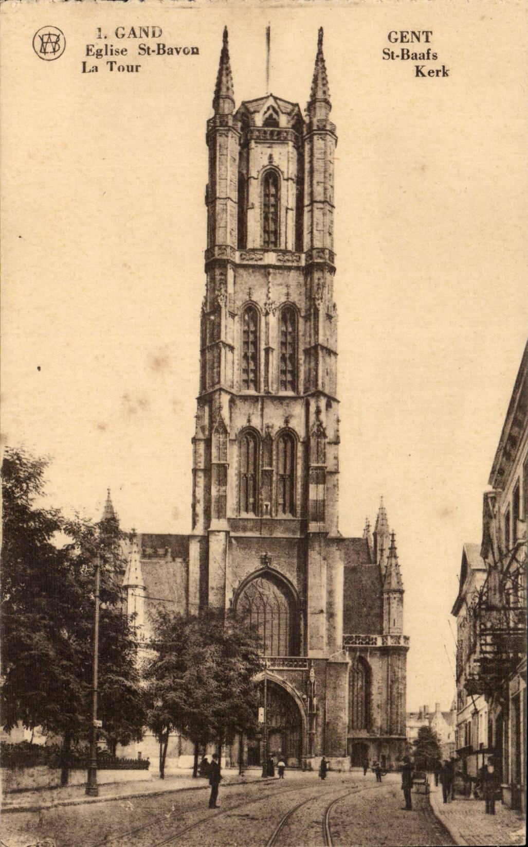 CPA Belgien Gent Kirche Saint Bavon