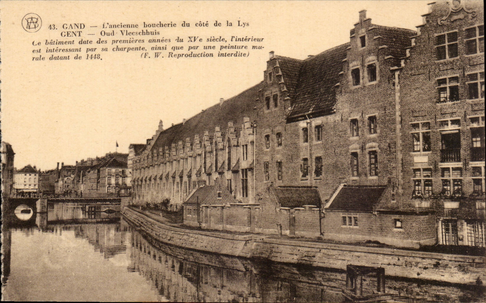CPA Belgium Ghent the old butchery of the dimension of the Lily