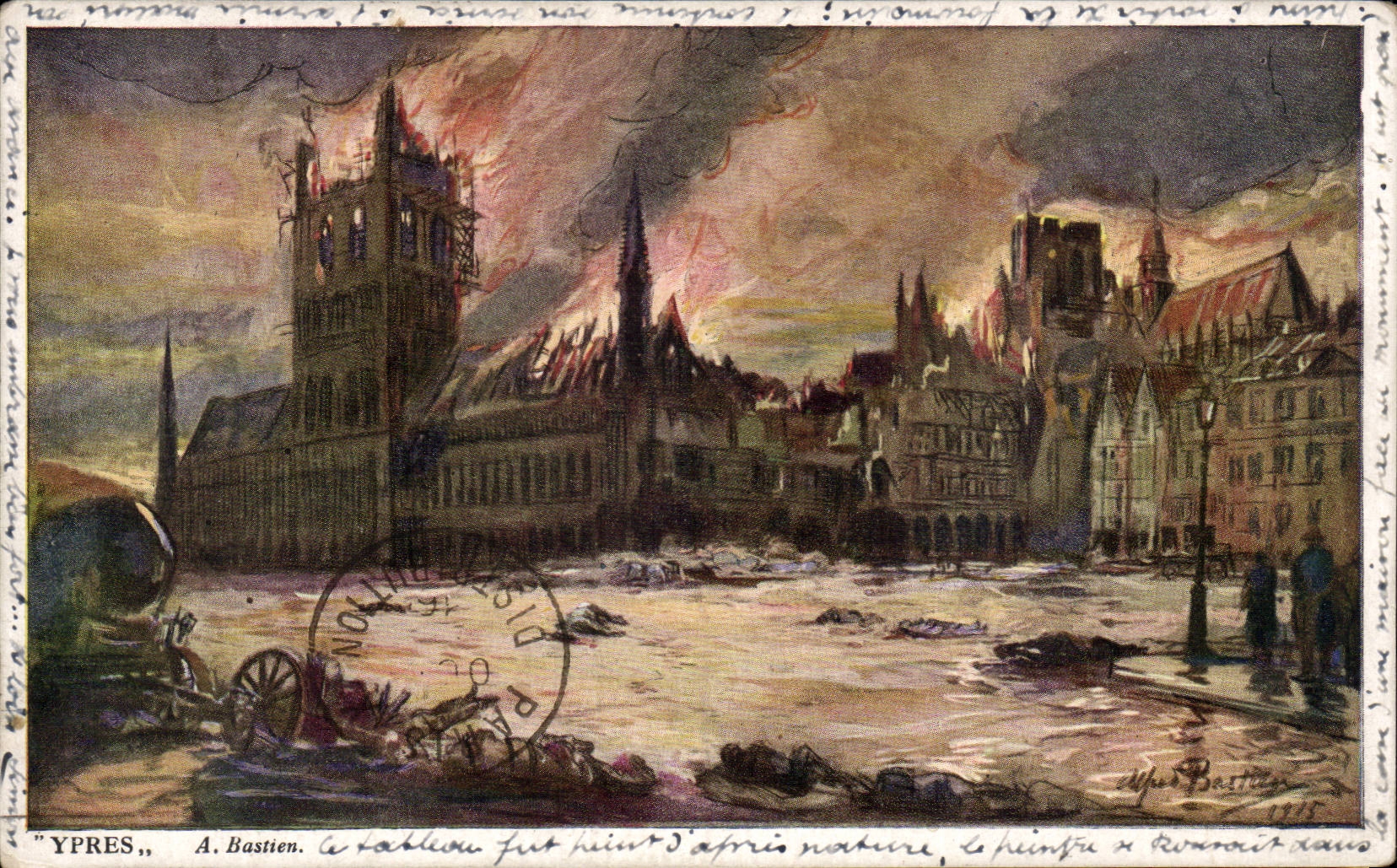 CPA Belgium Ypres Ruins