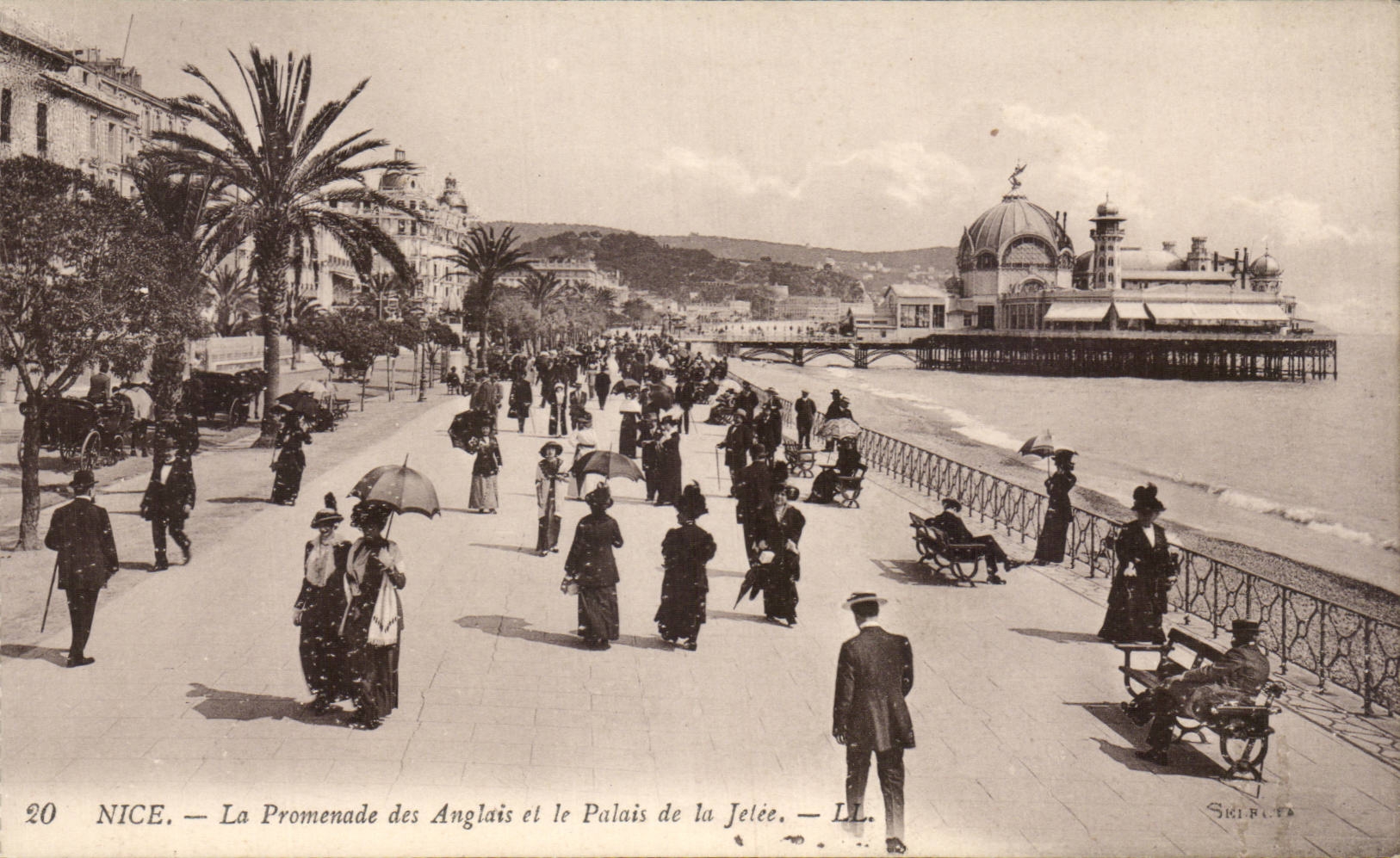 CPA Nice the walk of English and the palate of the pier