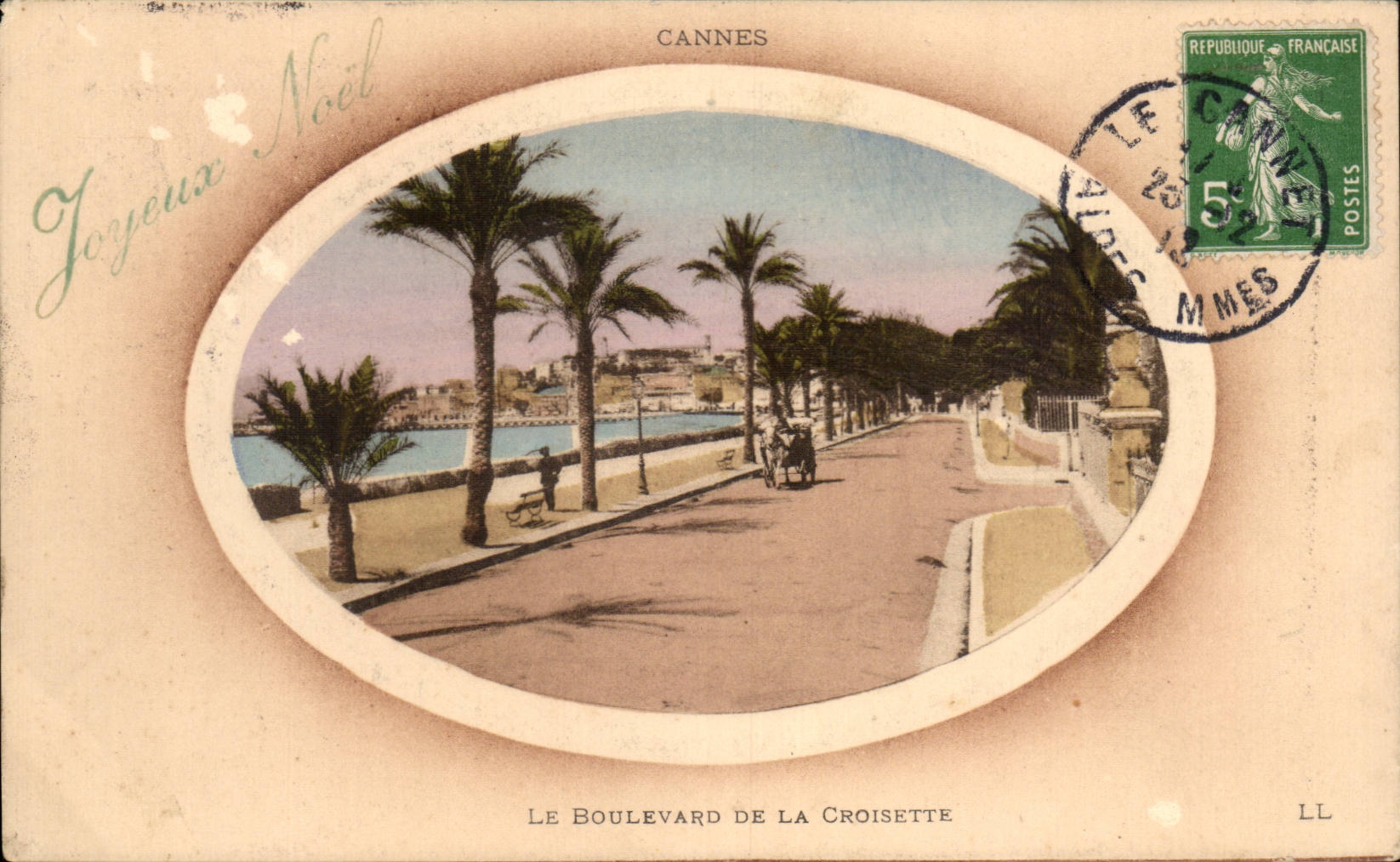 CPA Cannes the boulevard of the Small cross