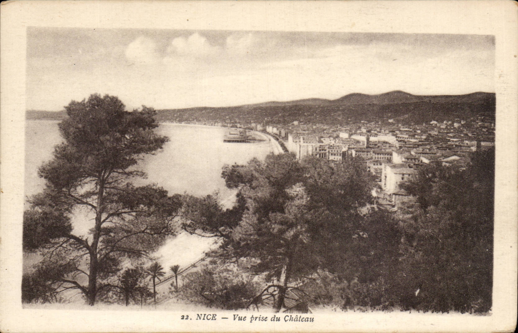 CPA Nice Seen from of the castle