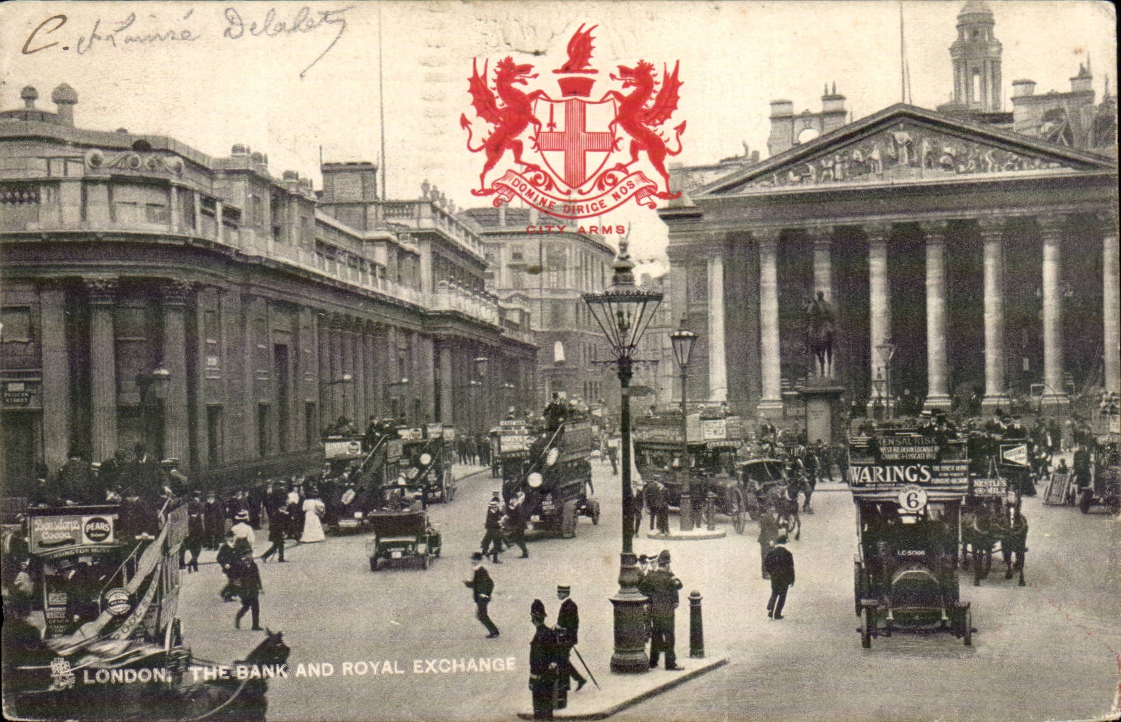 CPA Great Britain London London the bank and Royal Exchange