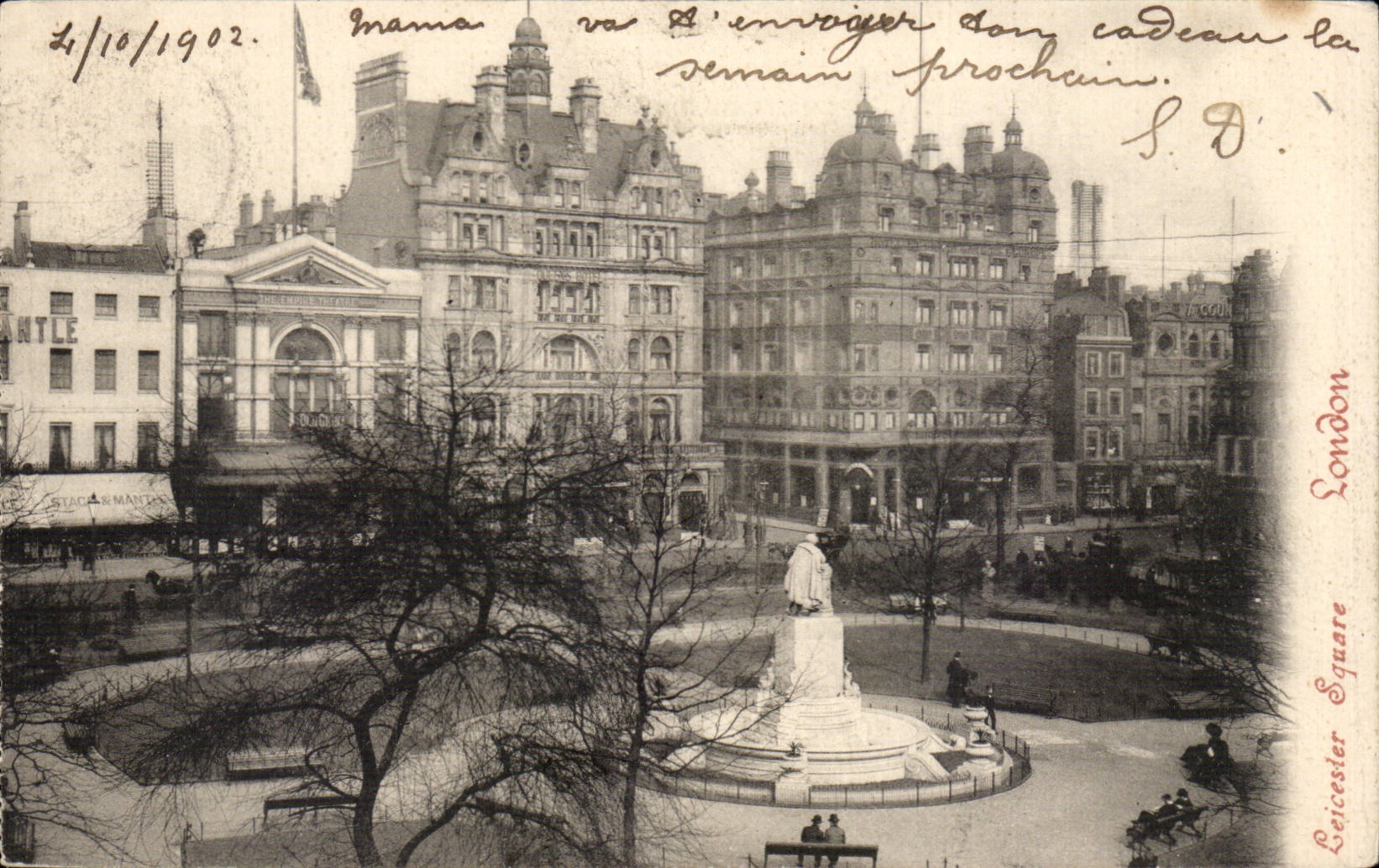 CPA Great Britain London London Leicester Public garden