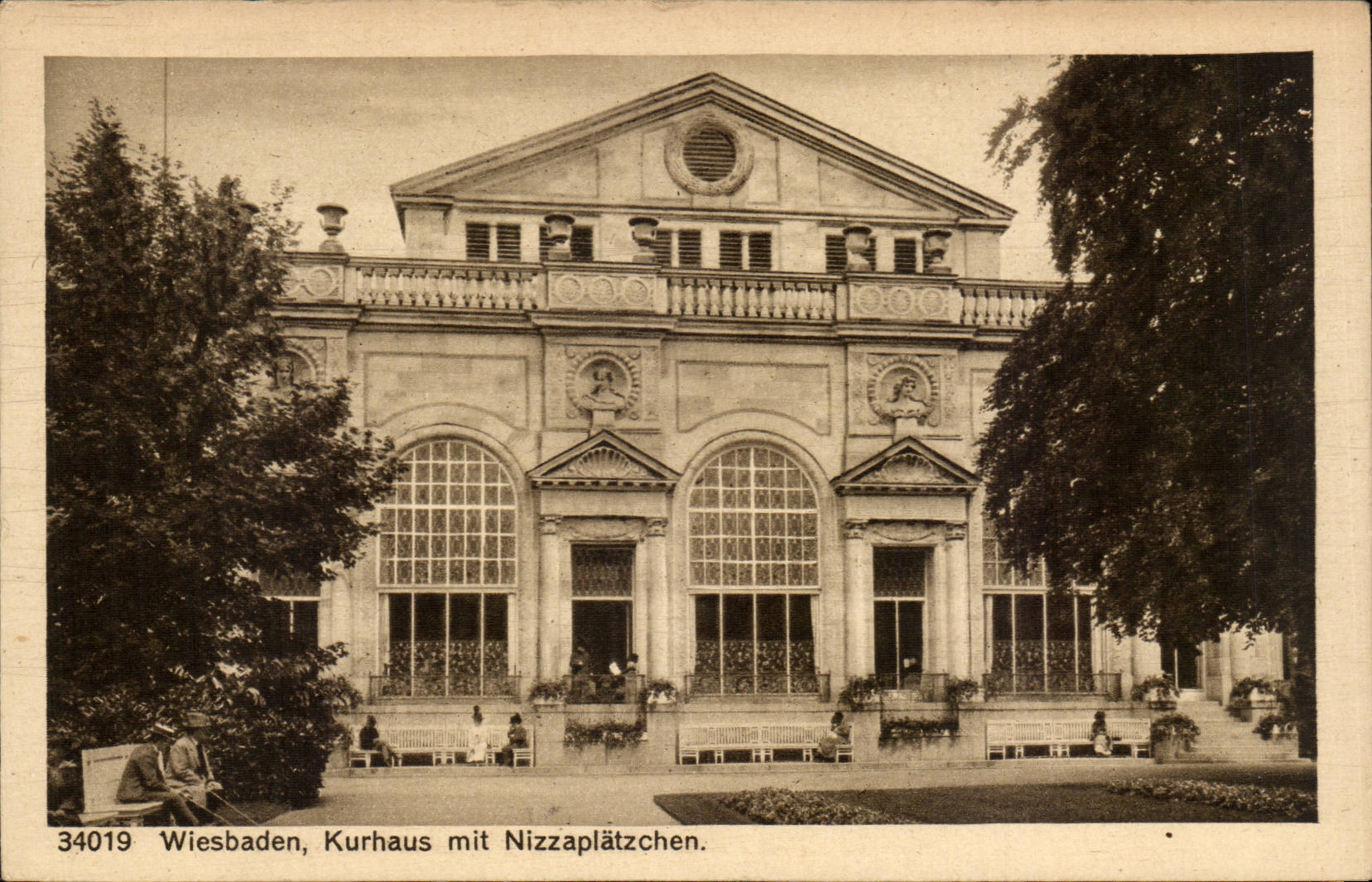 CPA Wiesbaden Kurhaus put Nizzplatzchen