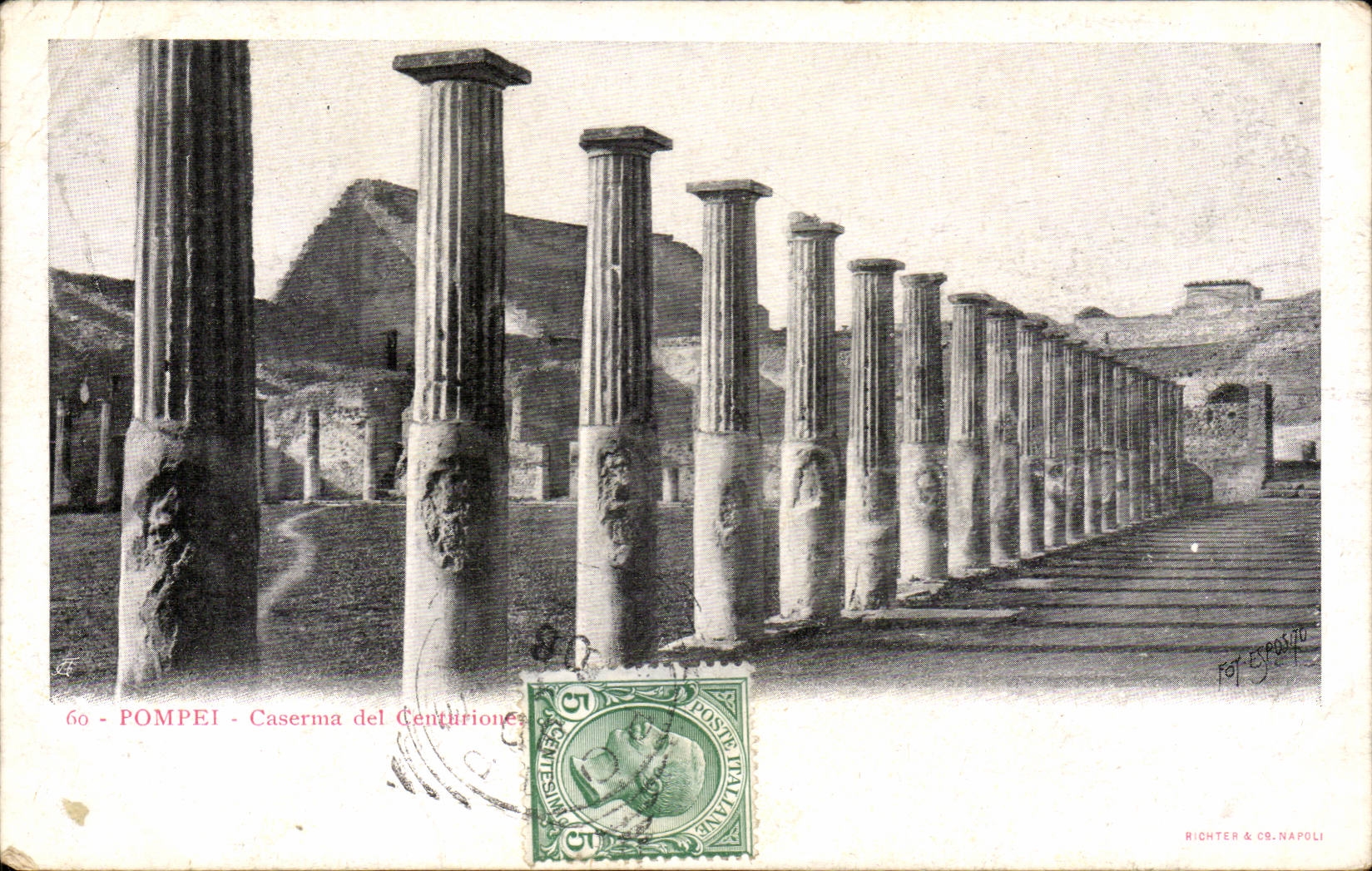 CPA Italy Italia Pompei Caserno LED centurione