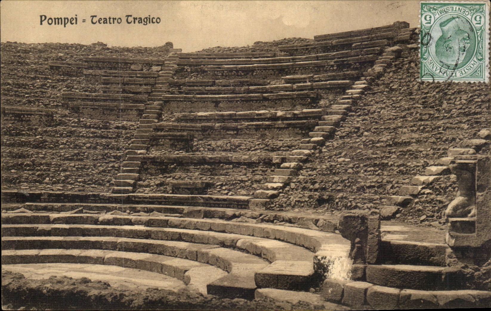 CPA Italy Italia Pompei Teatro Tragico
