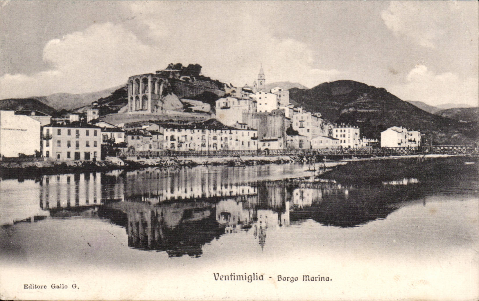 CPA Italy Italia Ventimiglia Borgo Marina