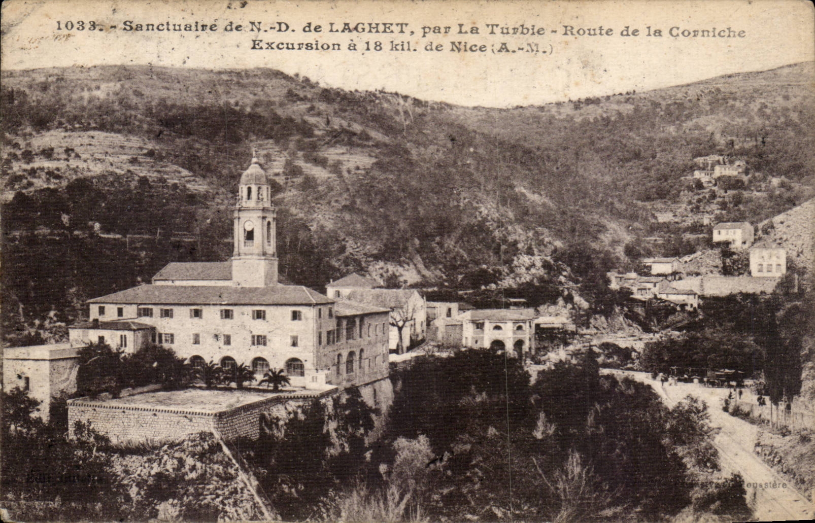 CPA Schongebiet von Nd von Laghet durch Turbie Road der Gesims Exkursion