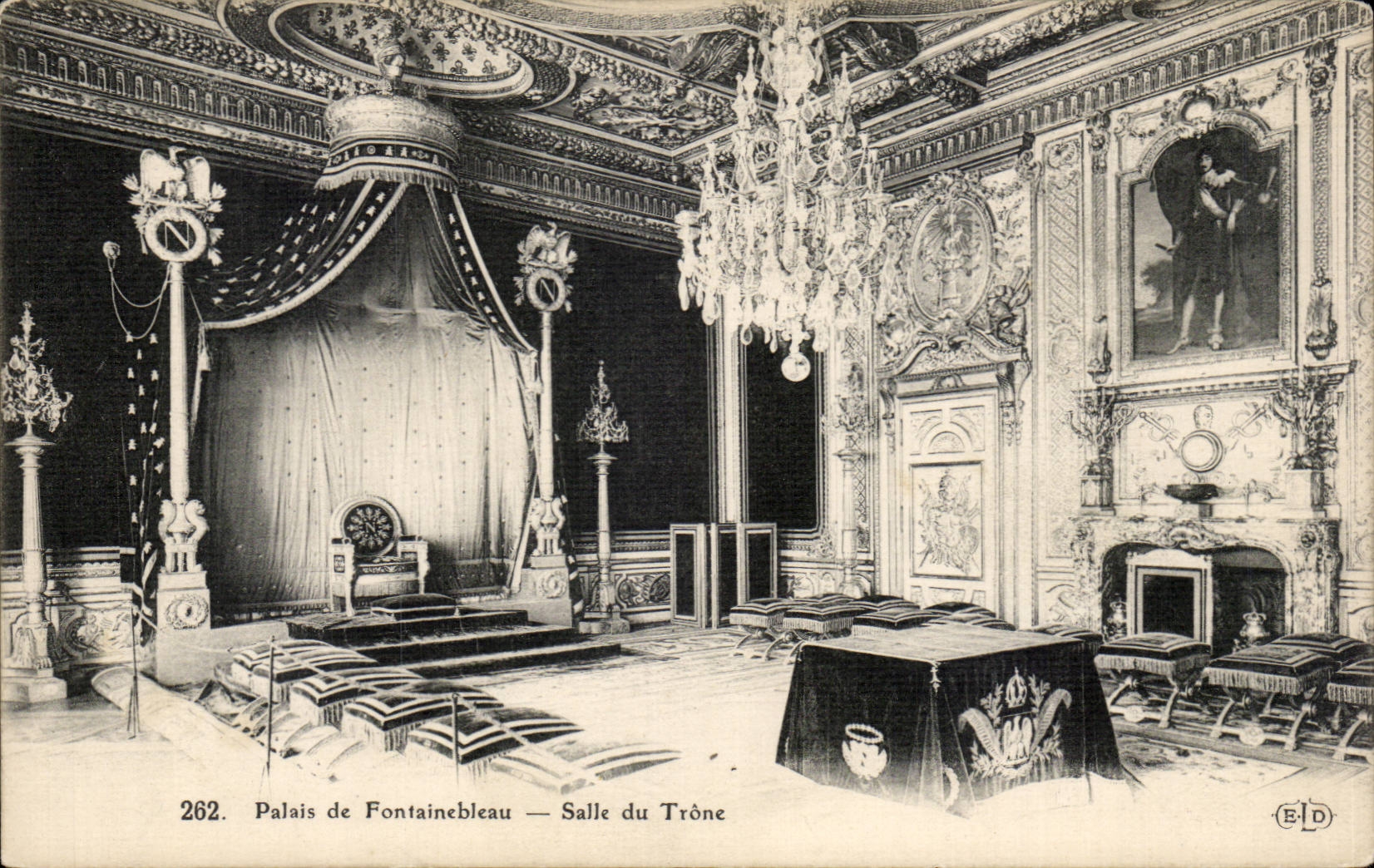 CPA Palate of Fontainebleau Throne room