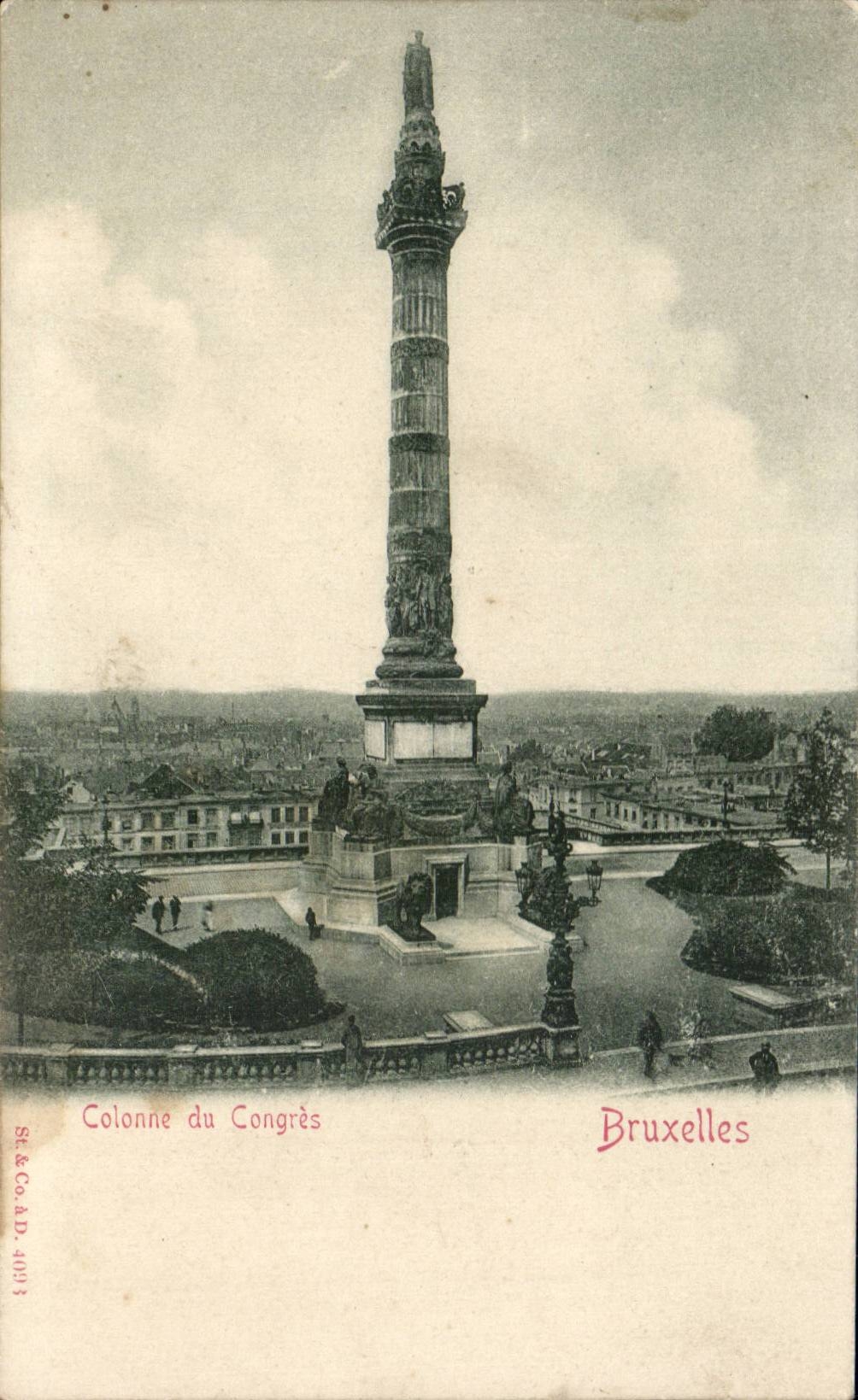 CPA Brussels Column of Congers