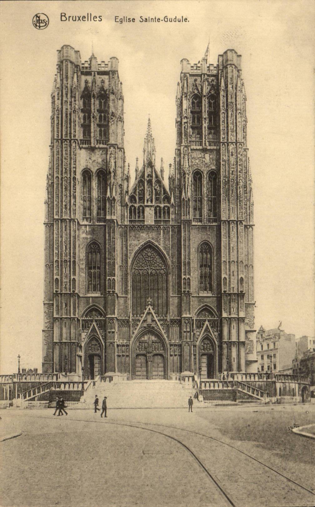 CPA Brussels Church Sainte Gudule