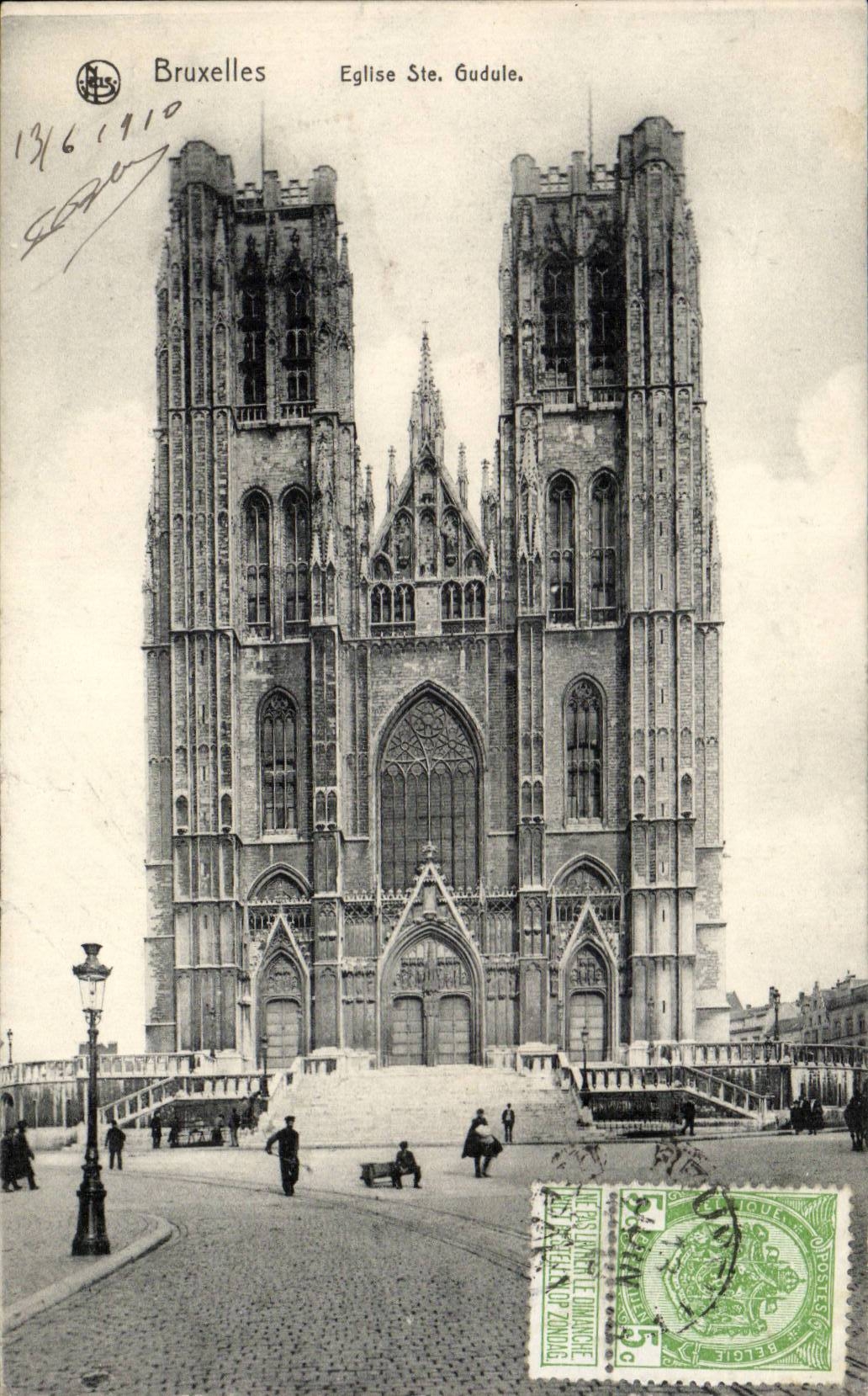 CPA Brussels Church co Gudule