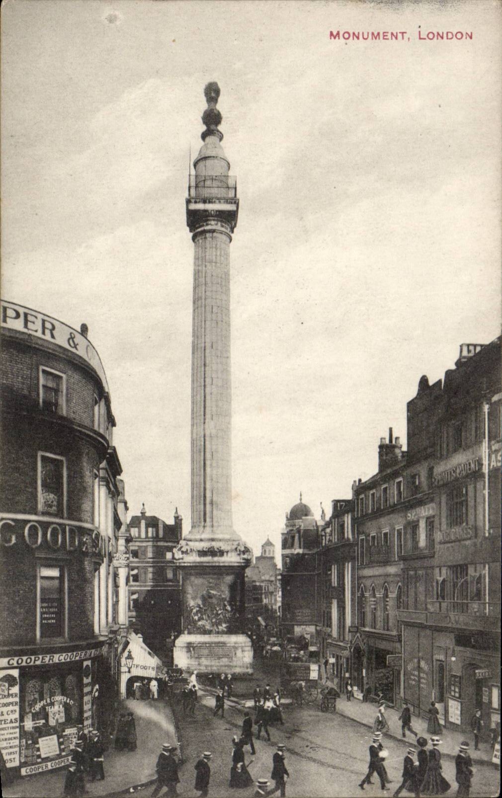 CPA Great Britain London London Monument