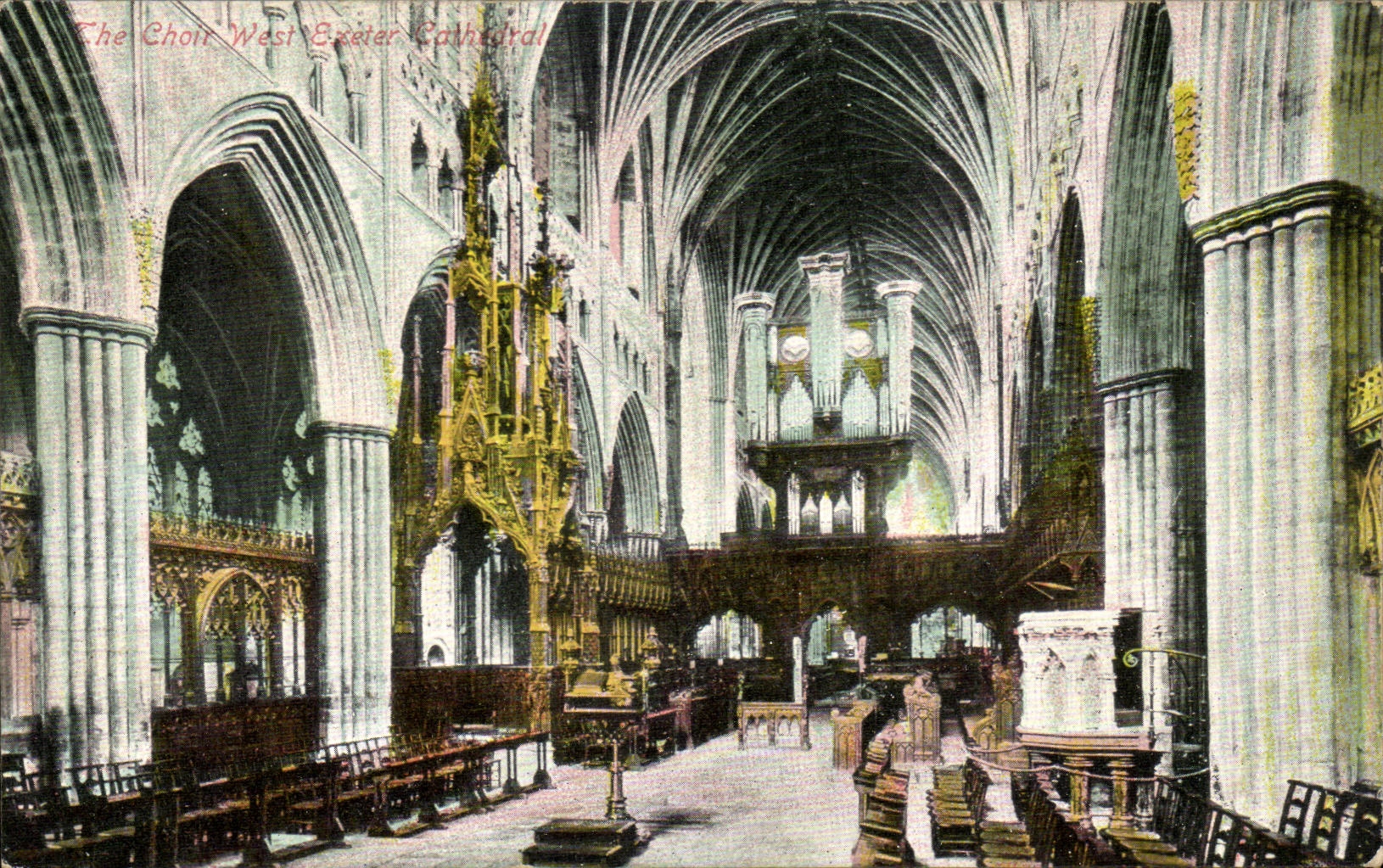 CPA Great Britain London London To choir West Exeter cathedral