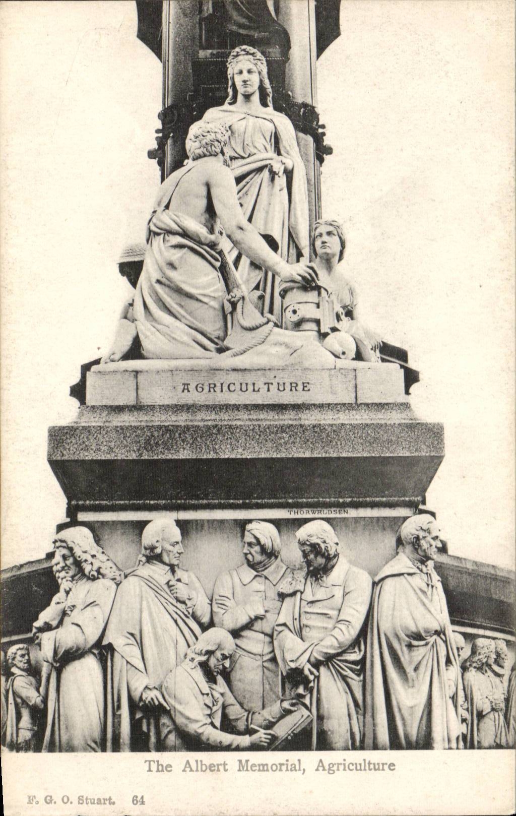 CPA Great Britain London London The Albert Memorial Agriculture