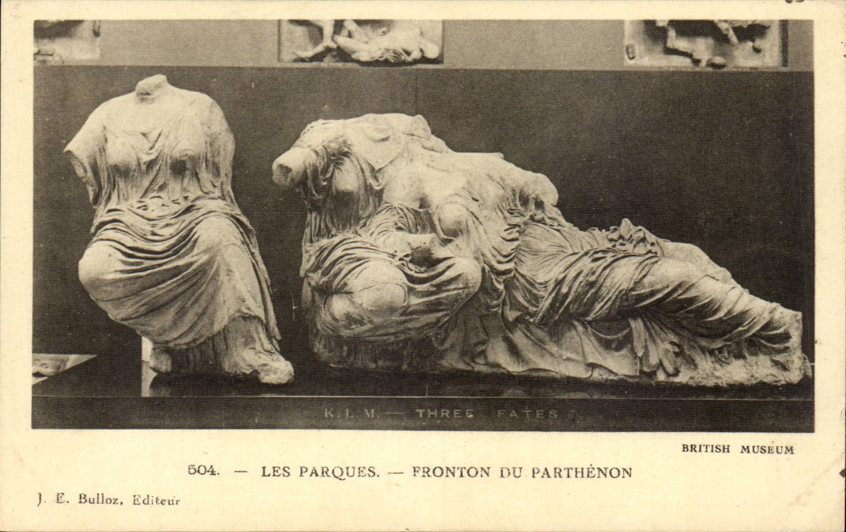 CPA Great Britain London London Park Them Pediment of the Parthenon