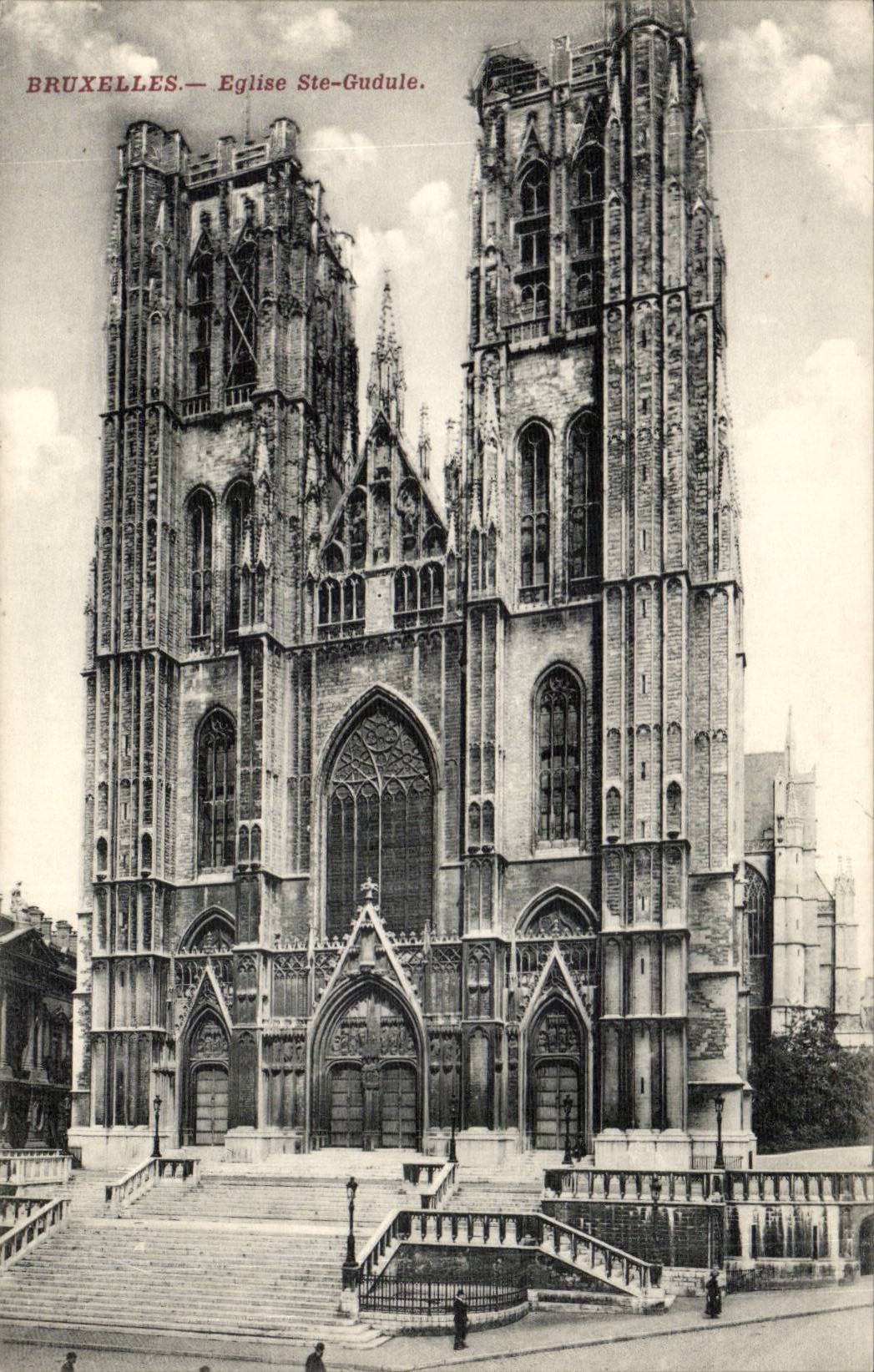 CPA Brussels Church Sainte Gudule