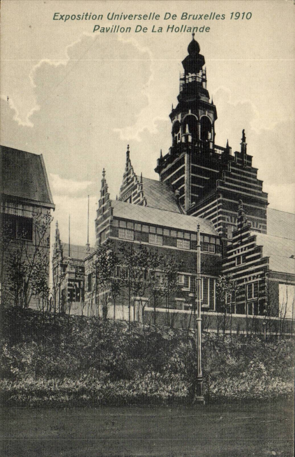 CPA Brussels Fair universal of Brussels 1910 House of Netherlands