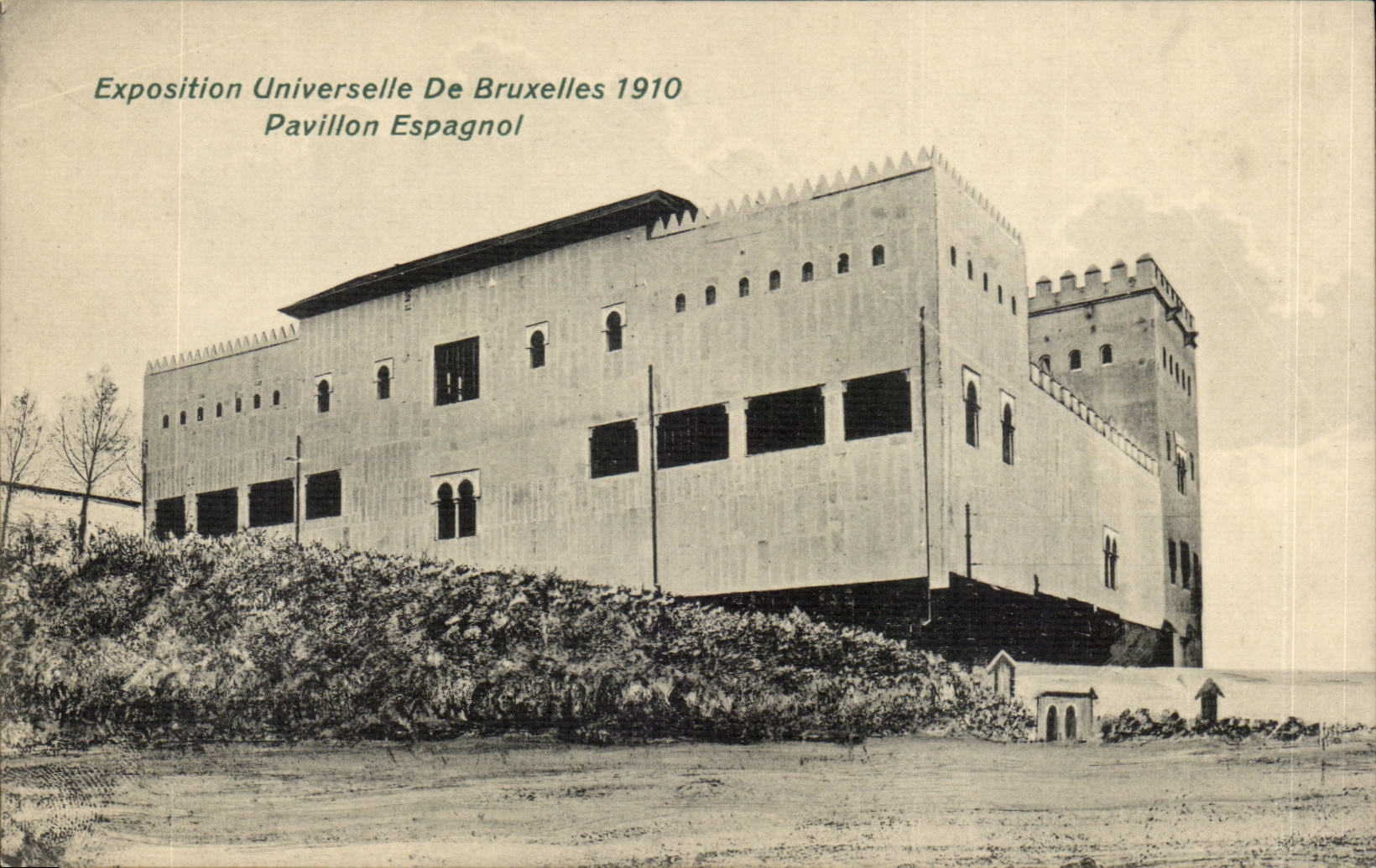 CPA Brussels Fair universal of Brussels 1910 Spanish House (Spain Espana Spain)
