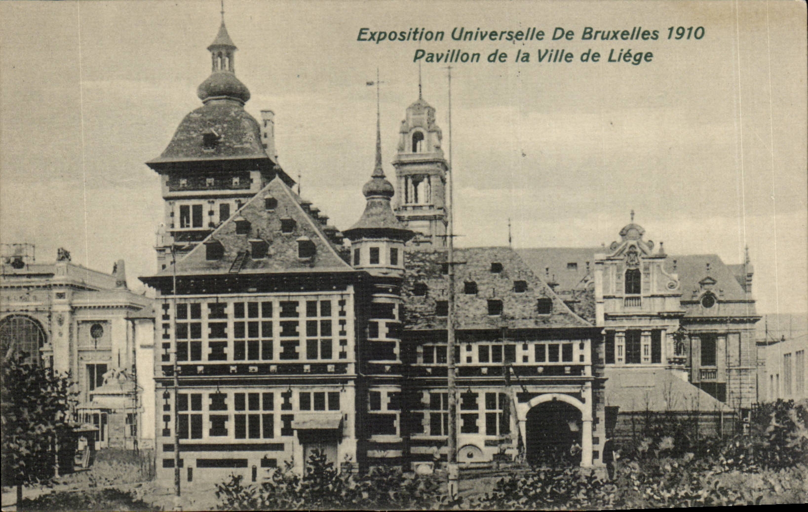 CPA Brussels Fair universal of Brussels 1910 House of the town of Liege