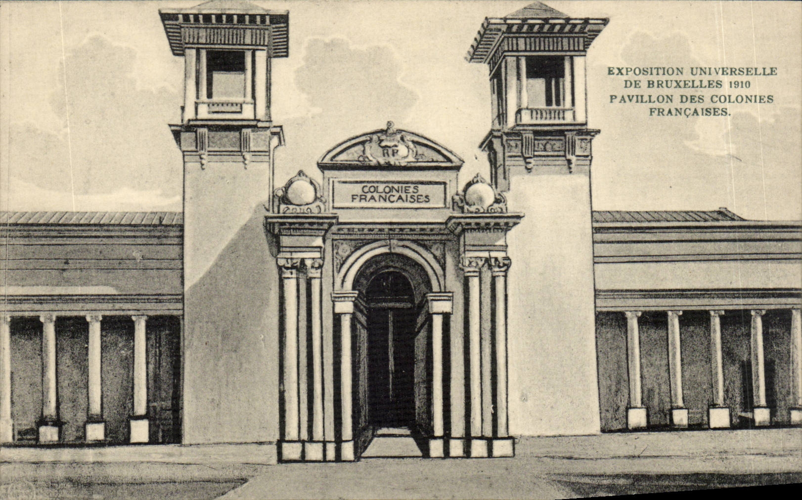 CPA Brussels Fair universal of Brussels 1910 House of the French colonies