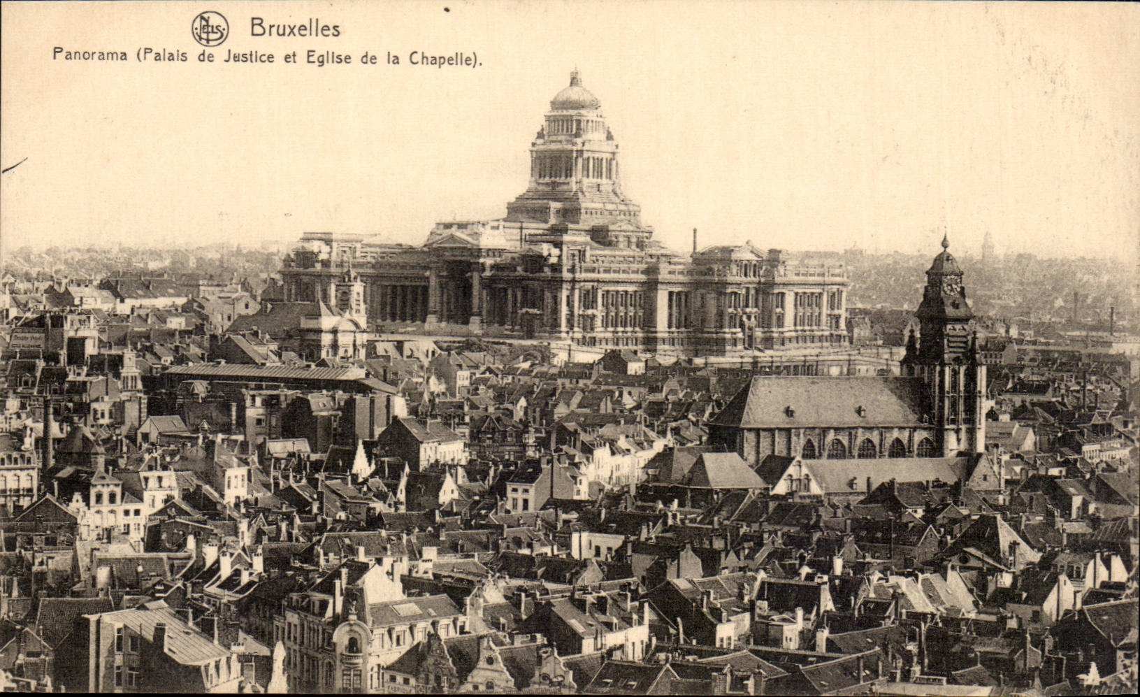 CPA Brussels Panorama (law courts and church of the vault)