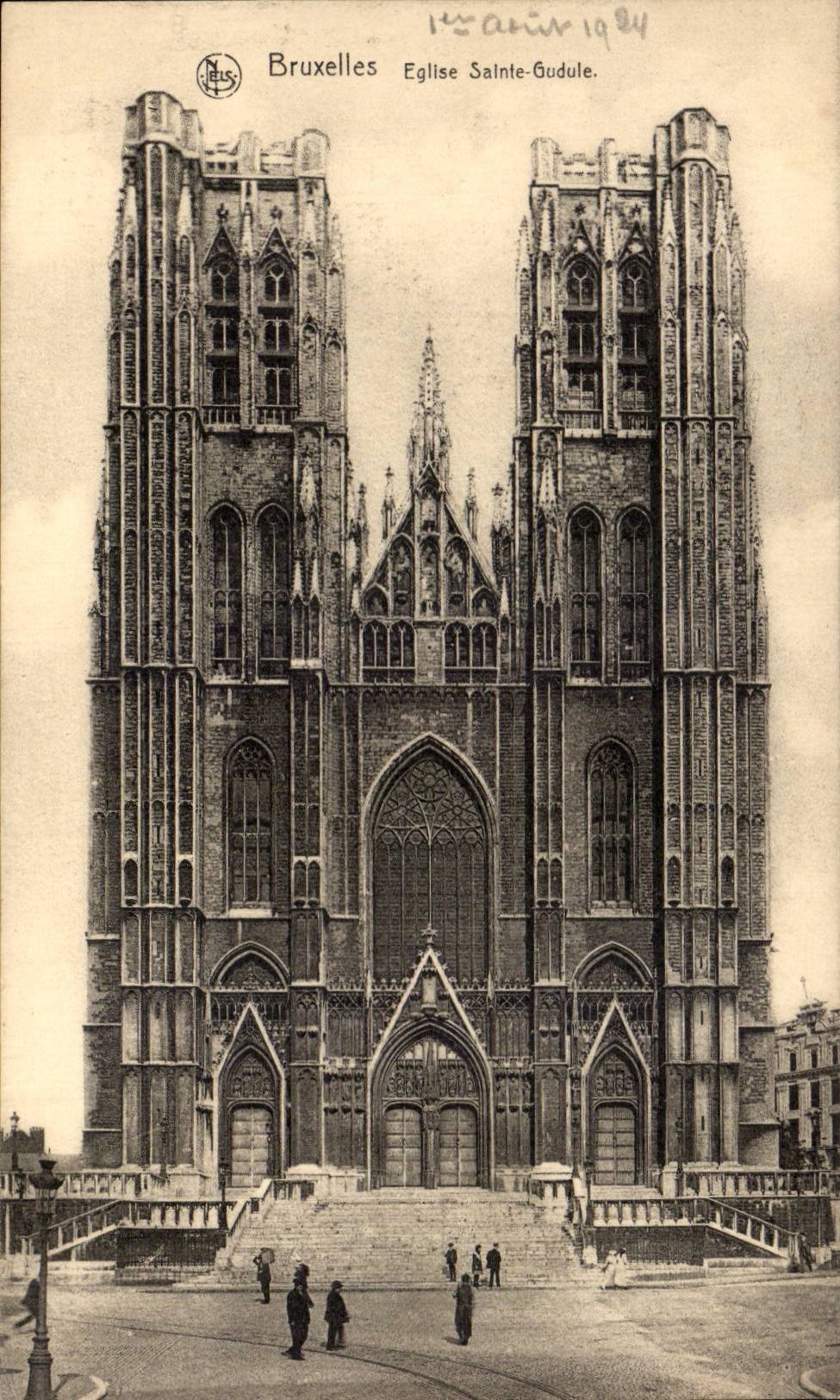 CPA Brussels Church Sainte Gudule