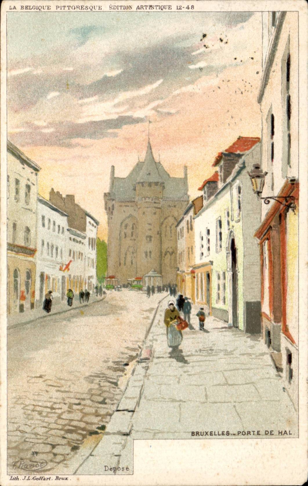 CPA Brussels Gate of Hall