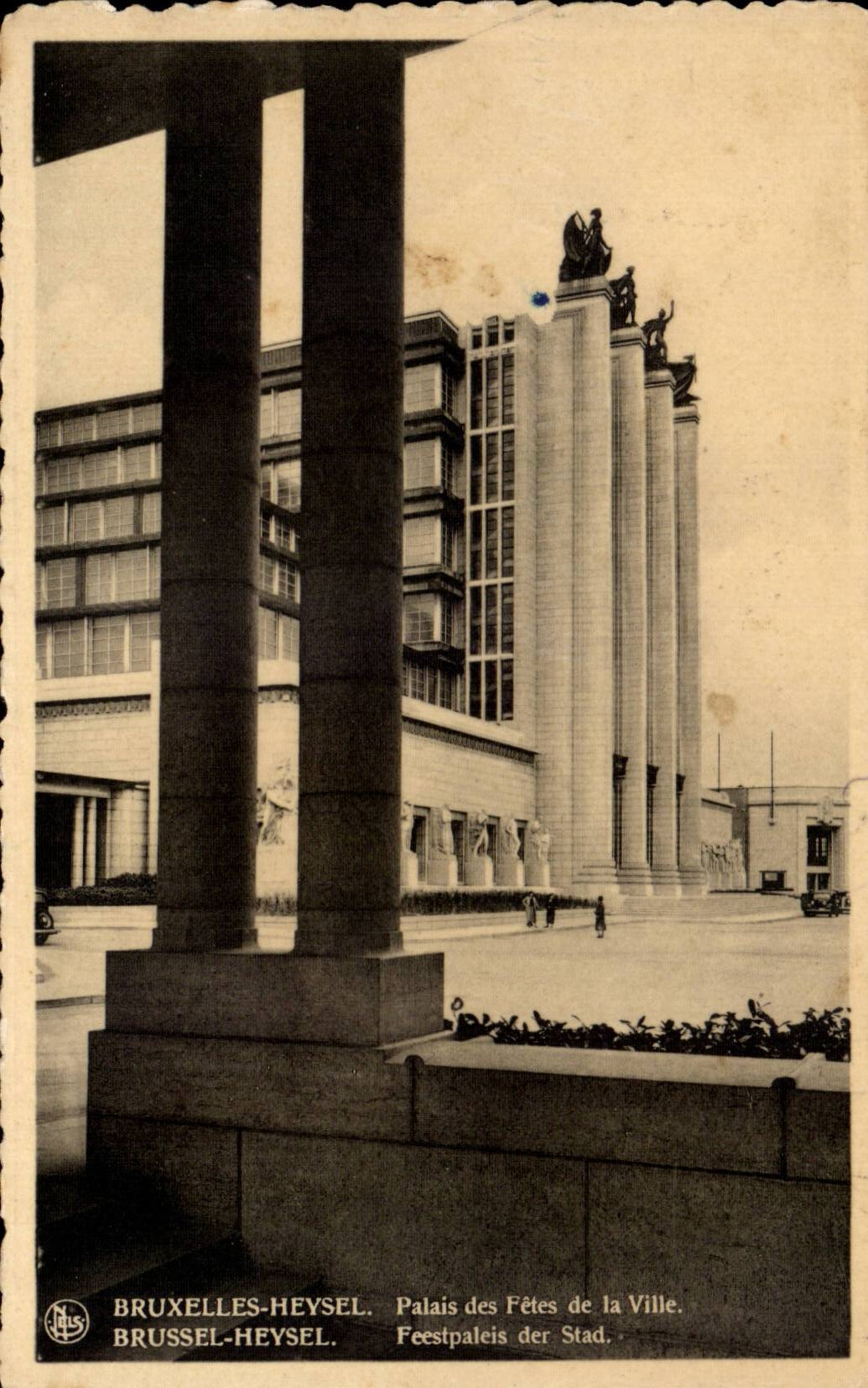 CPA Brussels Heysel Palate of the festivals of the city