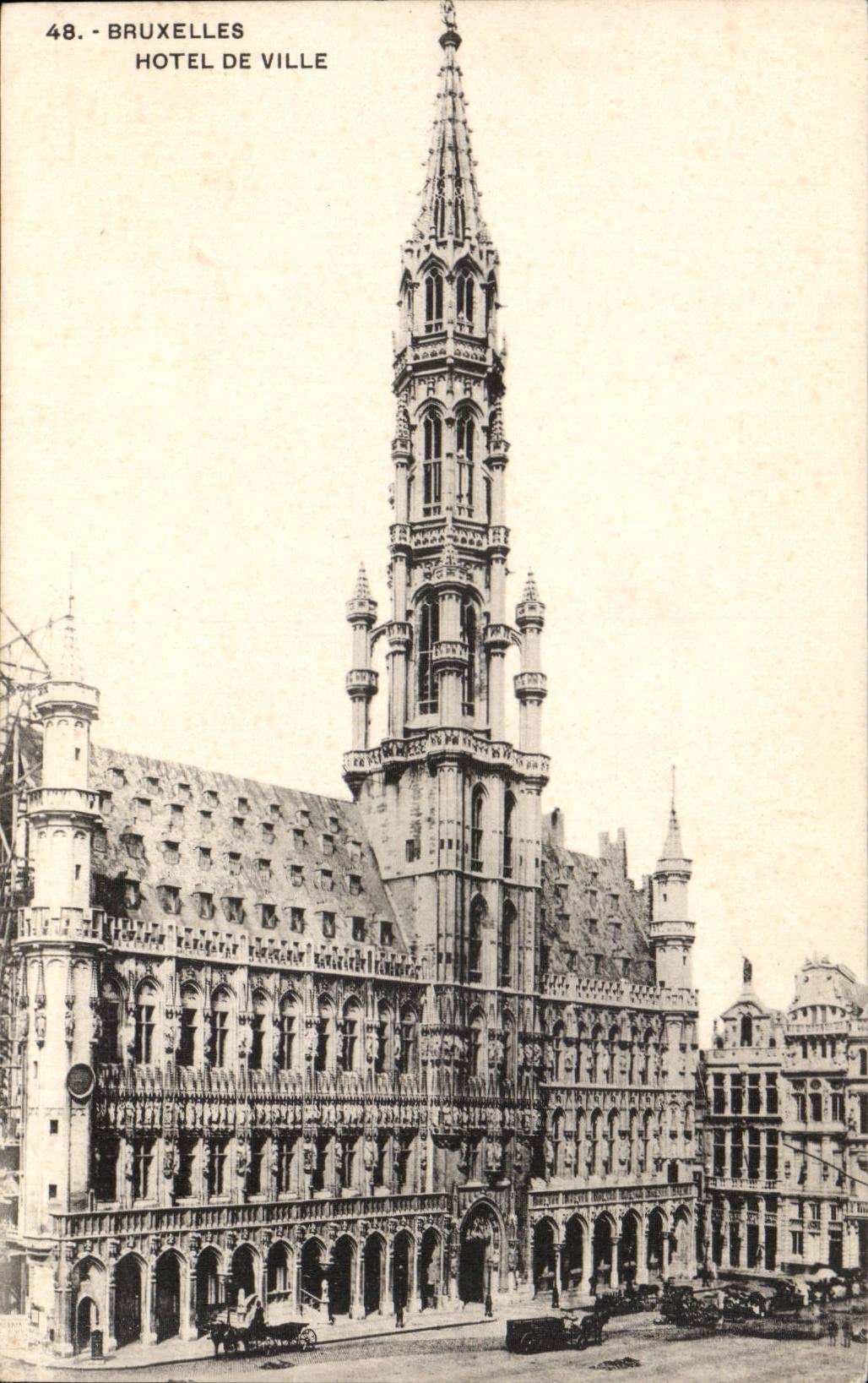 Belgie Belgium Brussels CPA Town hall