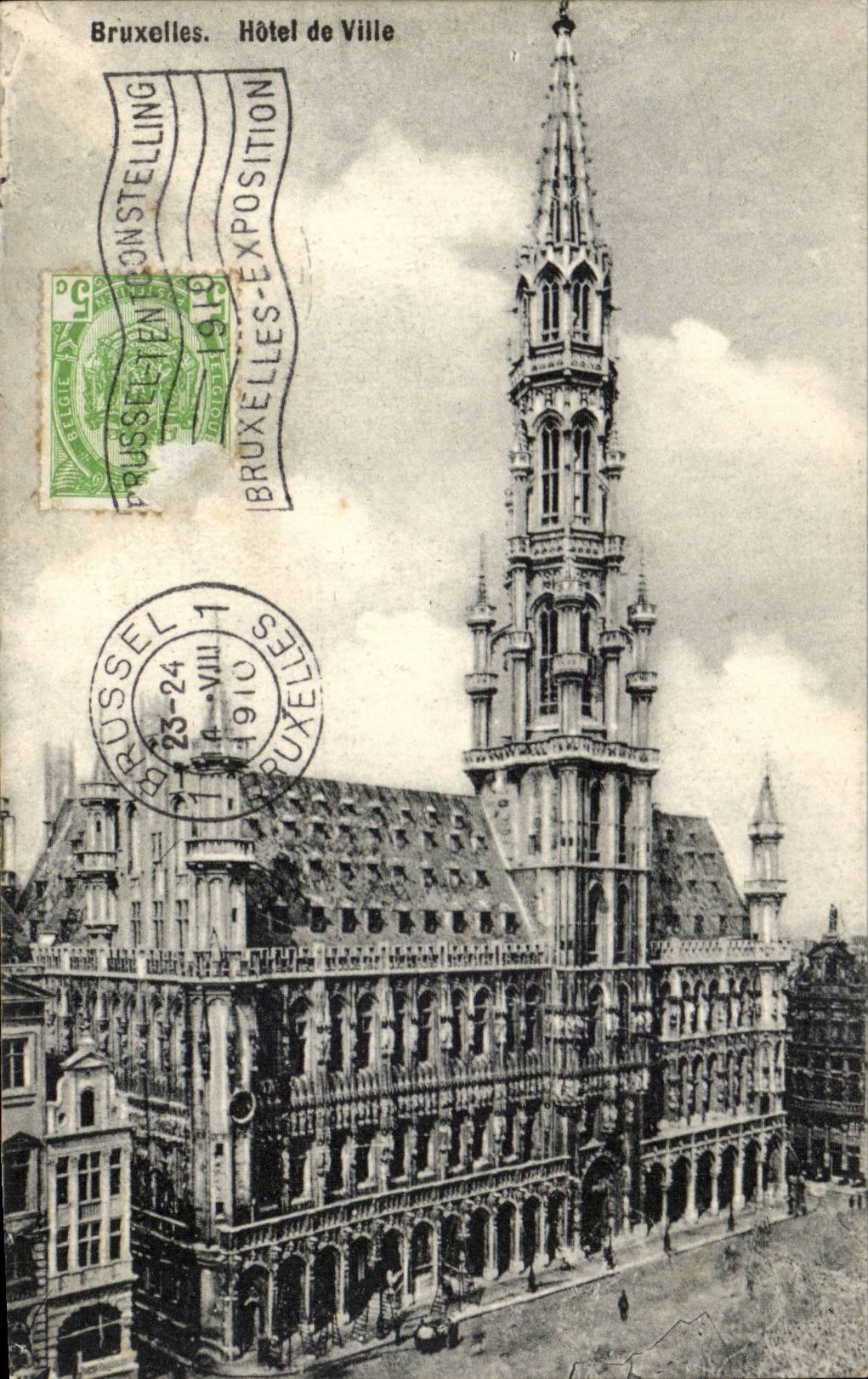 Belgie Belgium Brussels CPA Town hall
