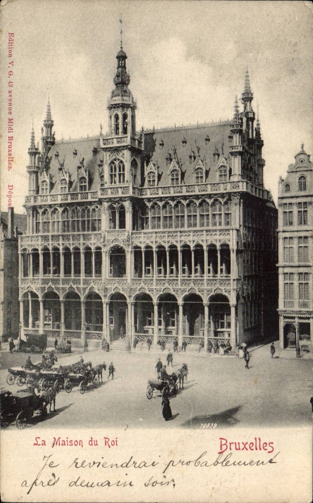 Belgie Belgium Brussels CPA the house of the king