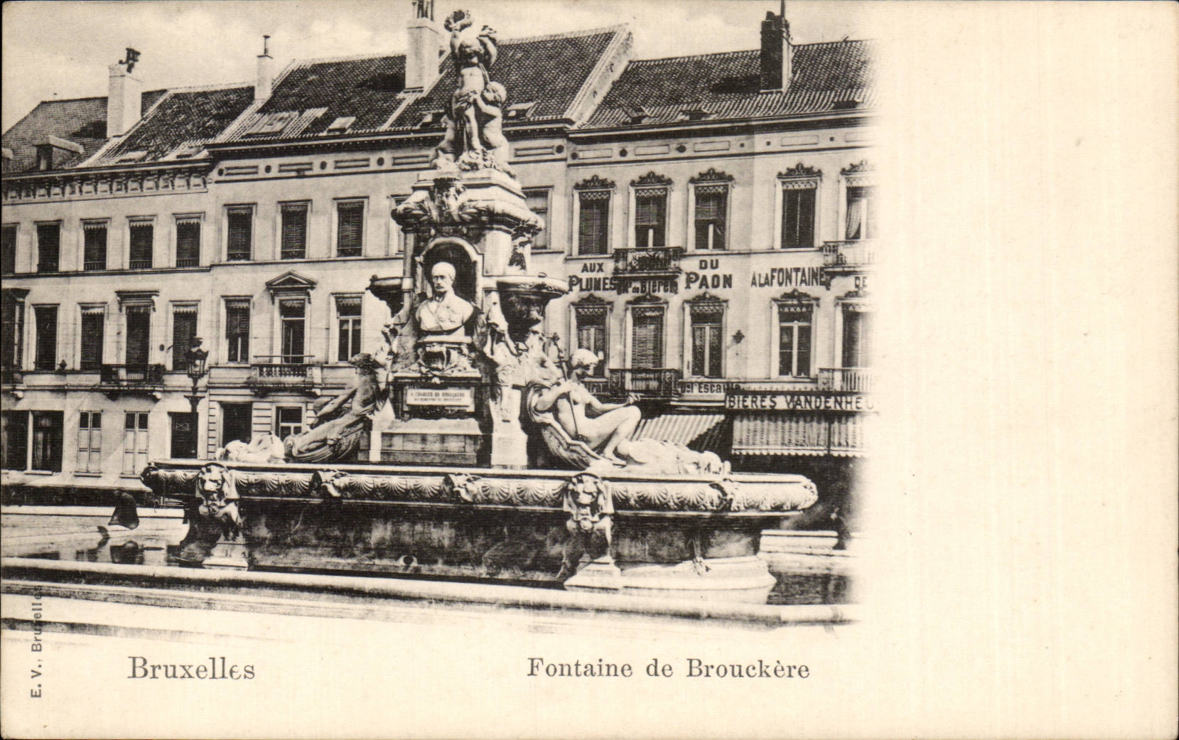 Belgie Belgium Brussels CPA Fountain of Bruckere