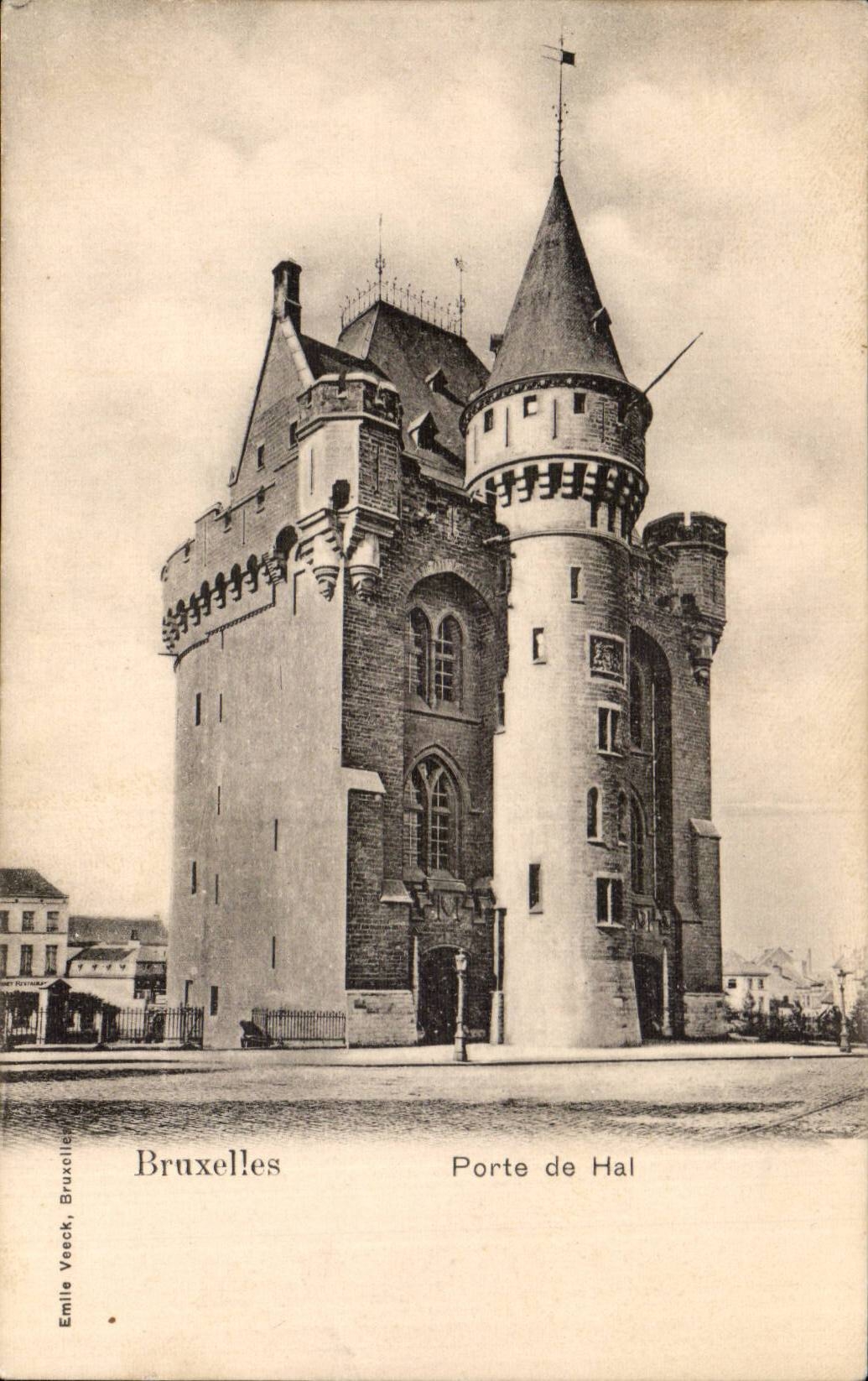 Belgie Belgium Brussels CPA Gate of Hall