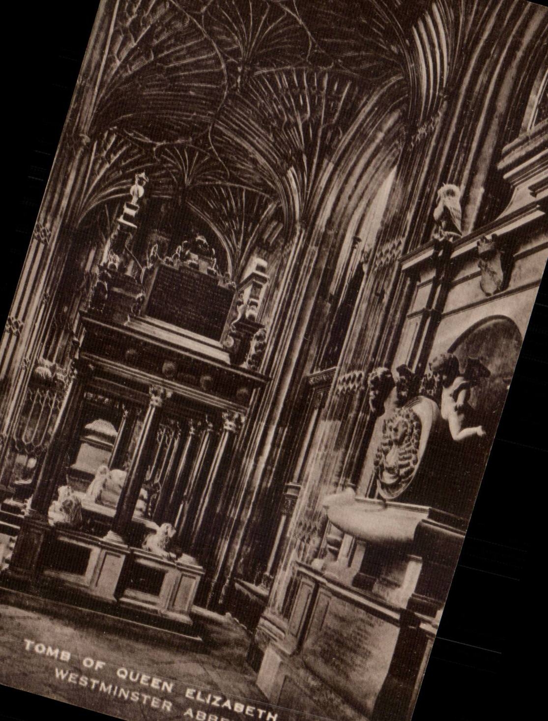 Great BRitain London Tomb off Queen Elizabeth Westminster Abbey