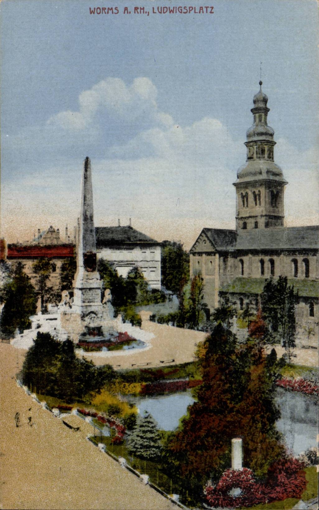 CPA Worms has Rhein Ludwigsplatz