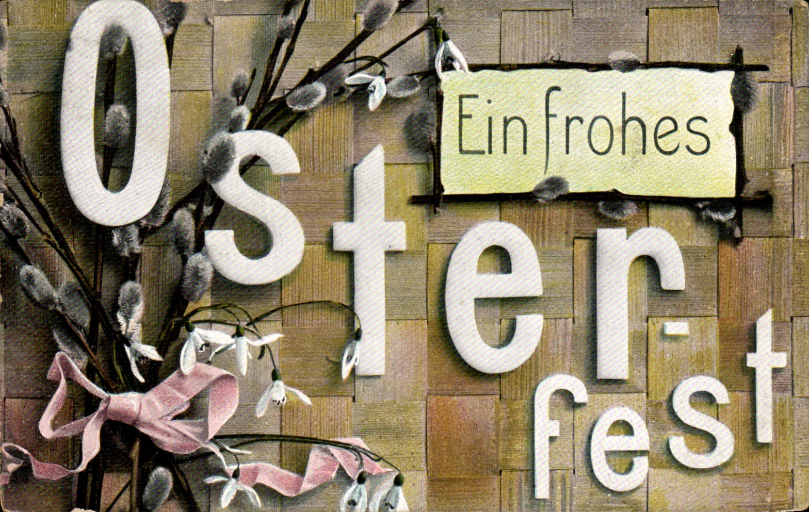 CPA Phantasie Ein frohes Osterfest Ostern Ostern