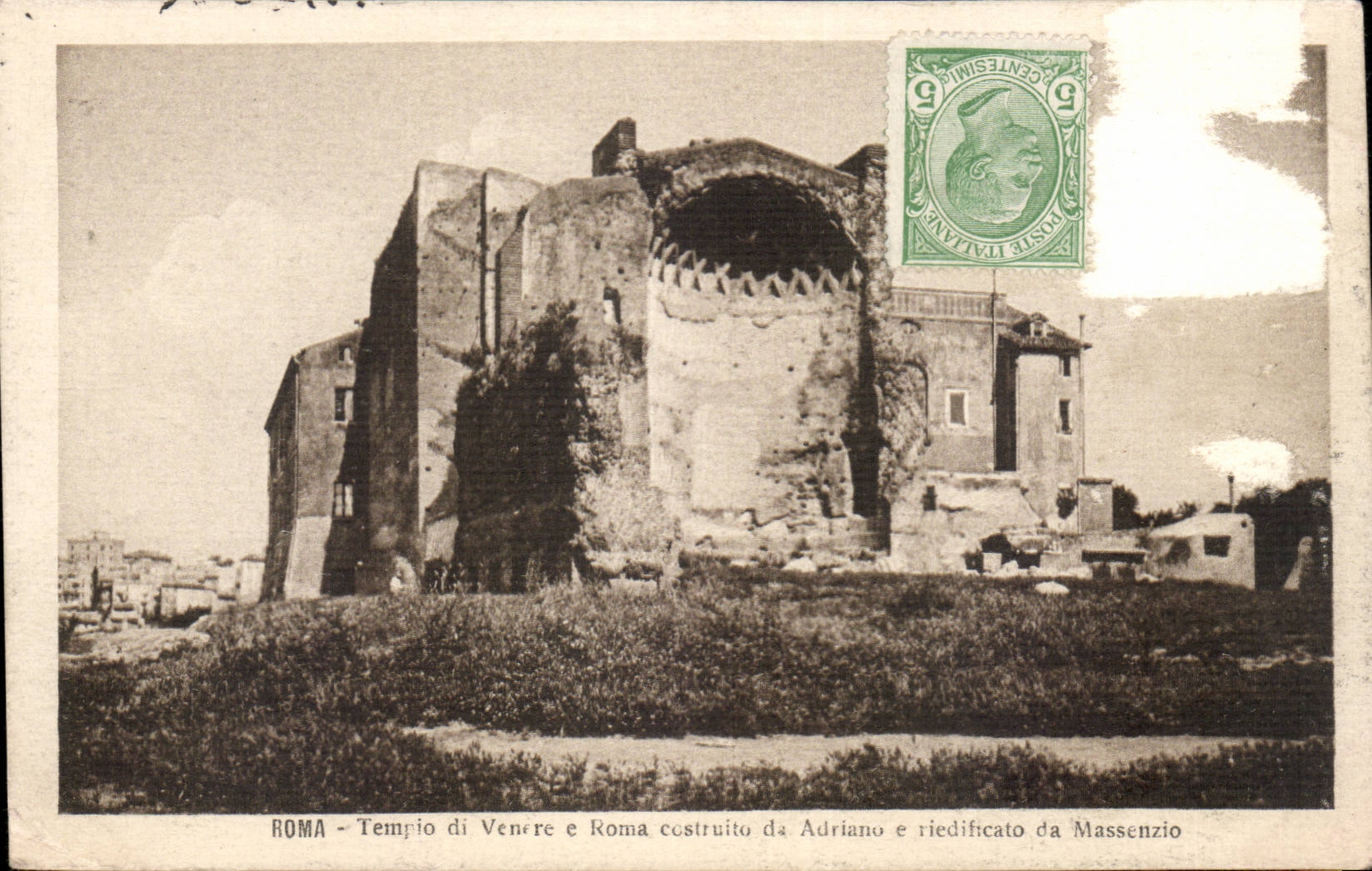 CPA Italy Italia Tempio di Venere E Roma costruito da Adriano E riedificato da Massenzio