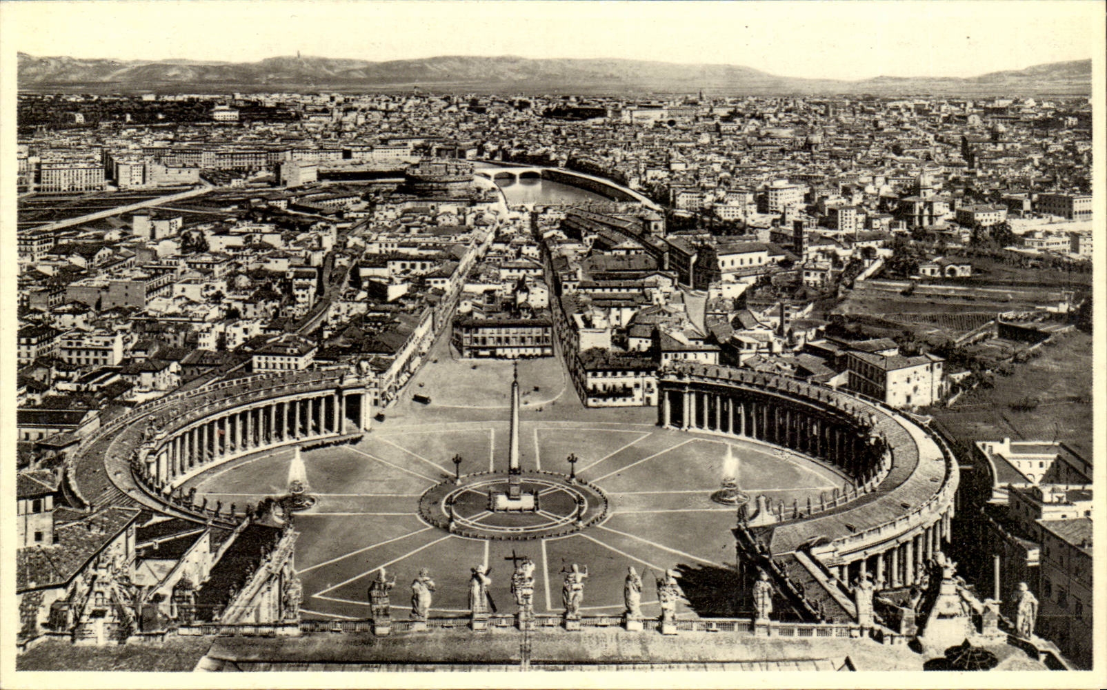 CPA Italy Italia Roma Veduta paved Cupola di S Pietro