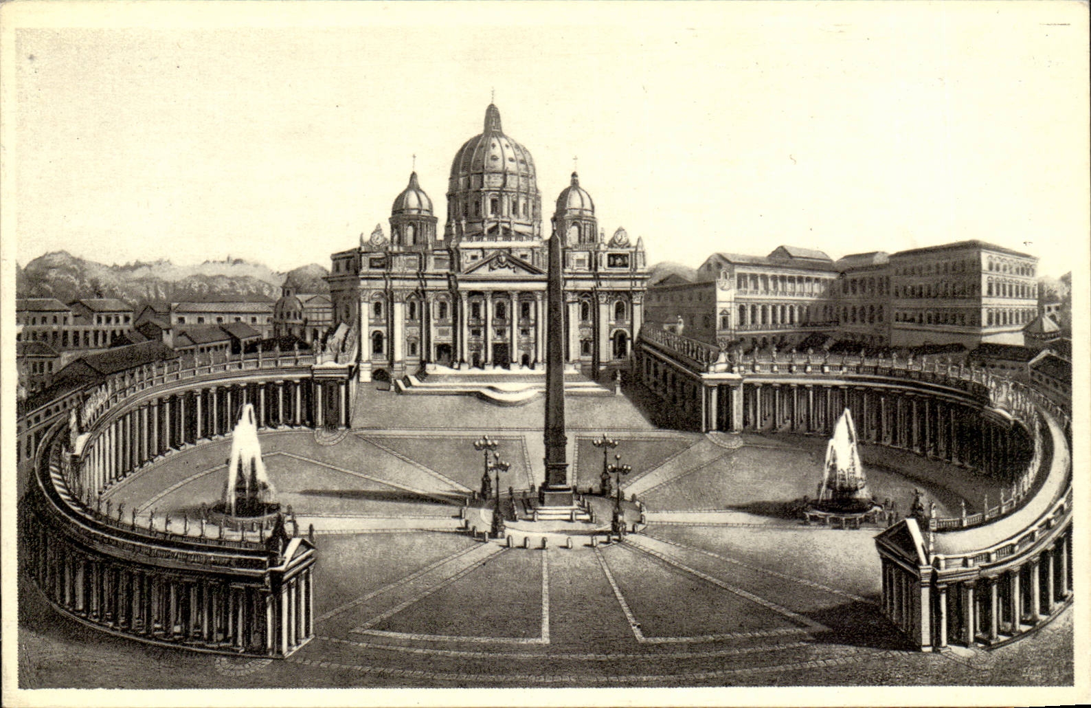 CPA Italy Italia Roma Piazza S Pietro Basilica E it Vaticano