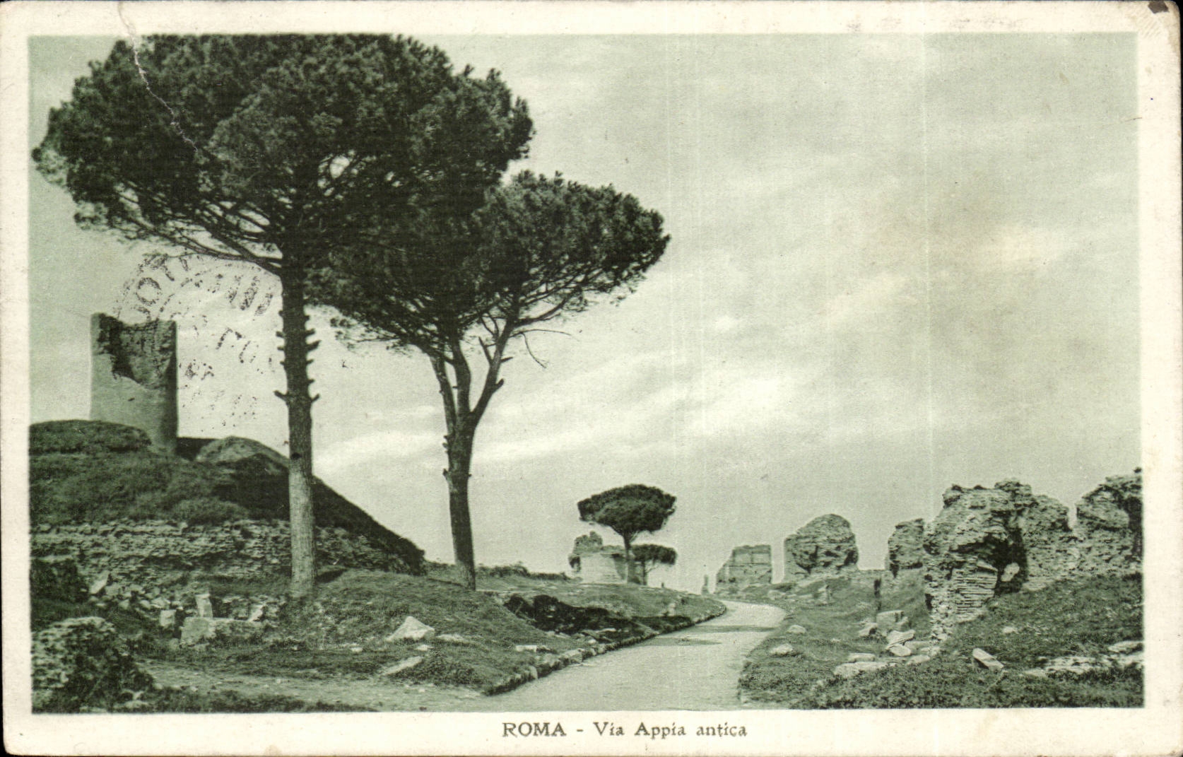 Italy Italia CPA Roma Via Appia antica