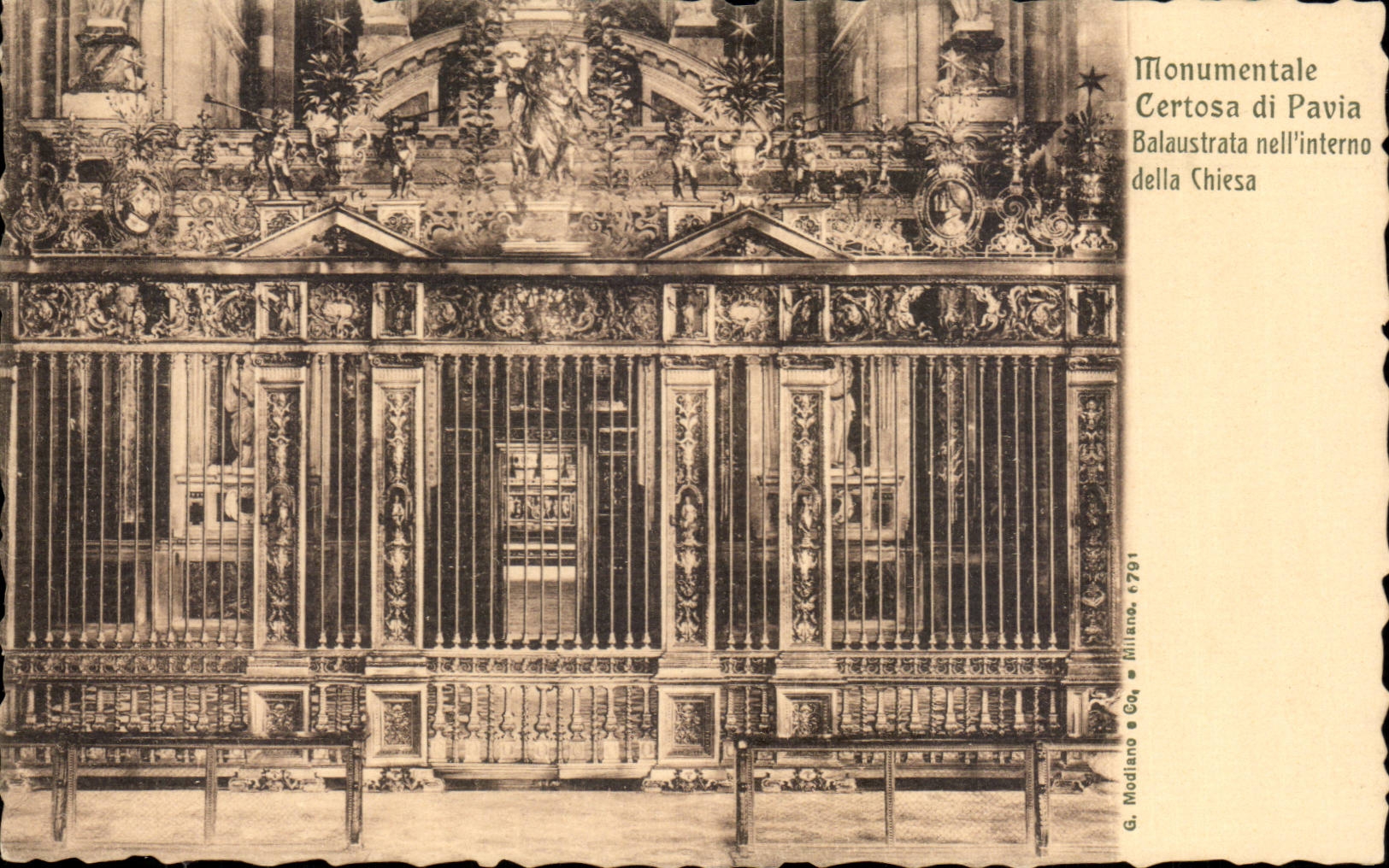 Italy Italia CPA Monumental certosa di Pavia