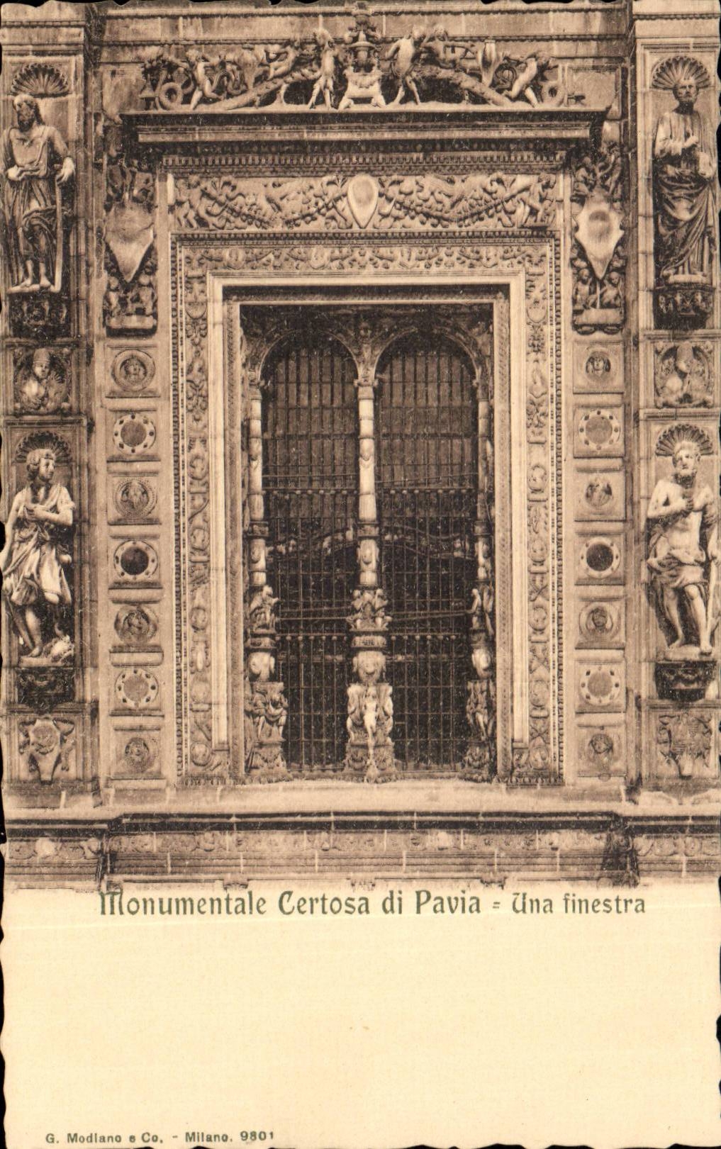 Italy Italia CPA Monumental certosa di Pavia