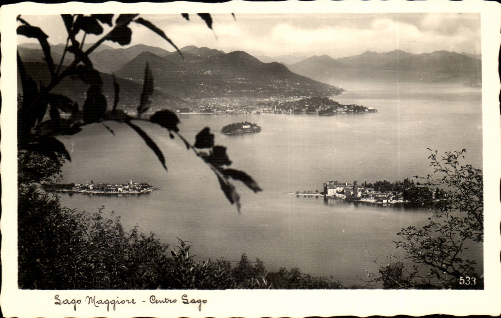 Italien Italien CPA Lago maggiore Zentrale Lago